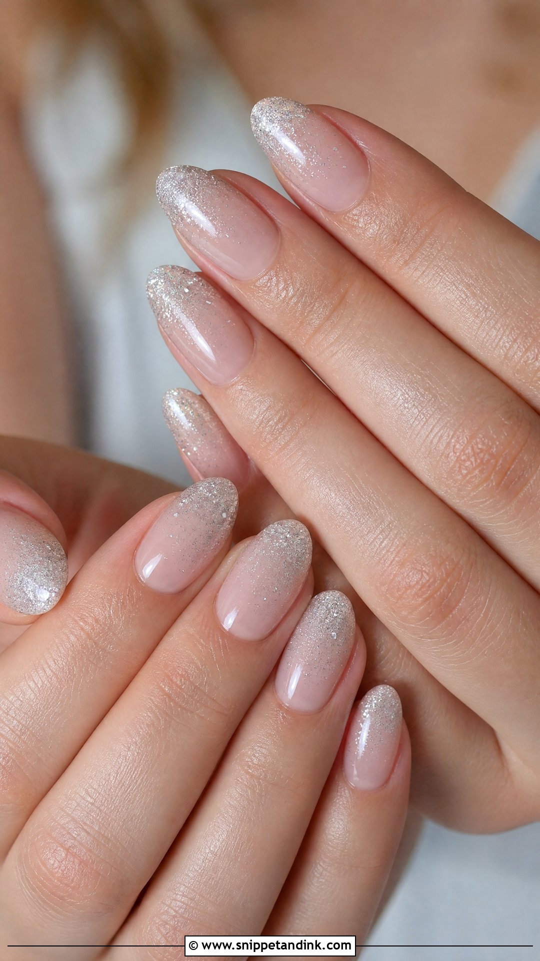 Silver Glitter Ombre Wedding Nails - Snippet and Ink - 25 Nail Art Designs for Wedding