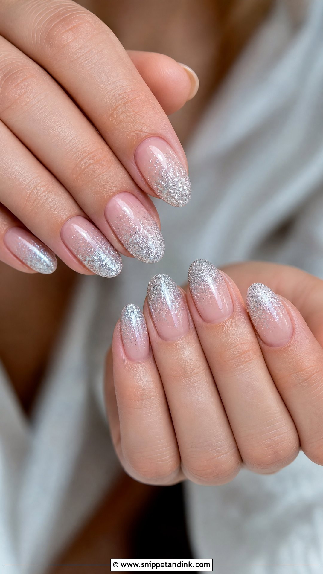 Silver Glitter Wedding Nails - Snippet and Ink - 25 Glitter Wedding Nails