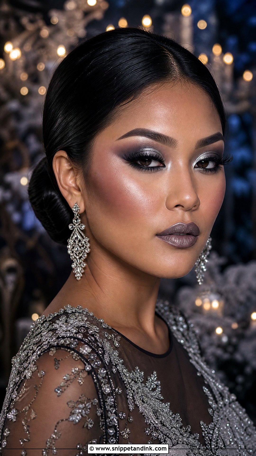Silver Goth Bridal Makeup - Snippet and Ink - 20 Goth Bridal Makeup Ideas