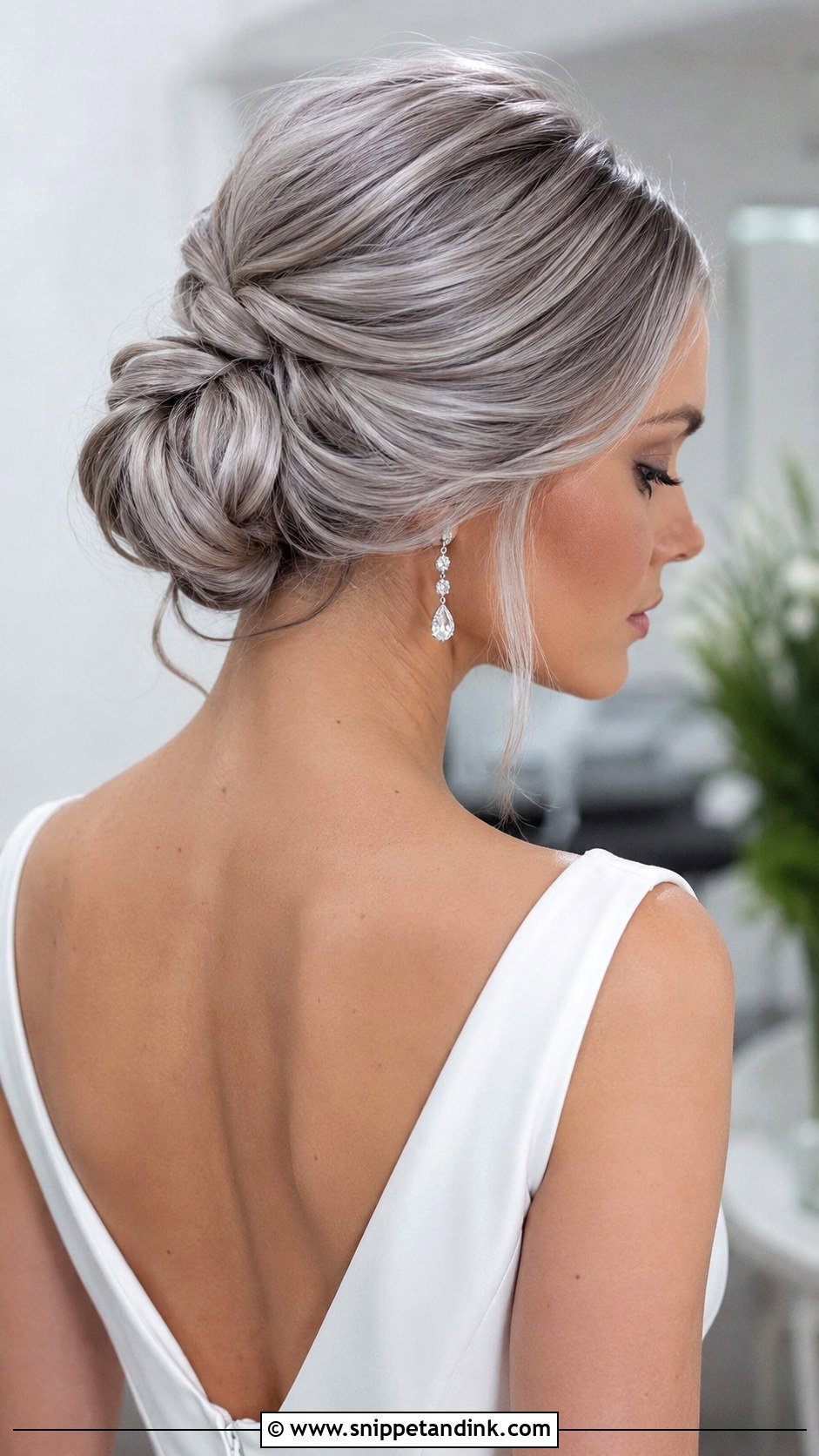 Silver Gray Bridal Hair Color - Snippet and Ink - 25 Wedding Hair Color Ideas