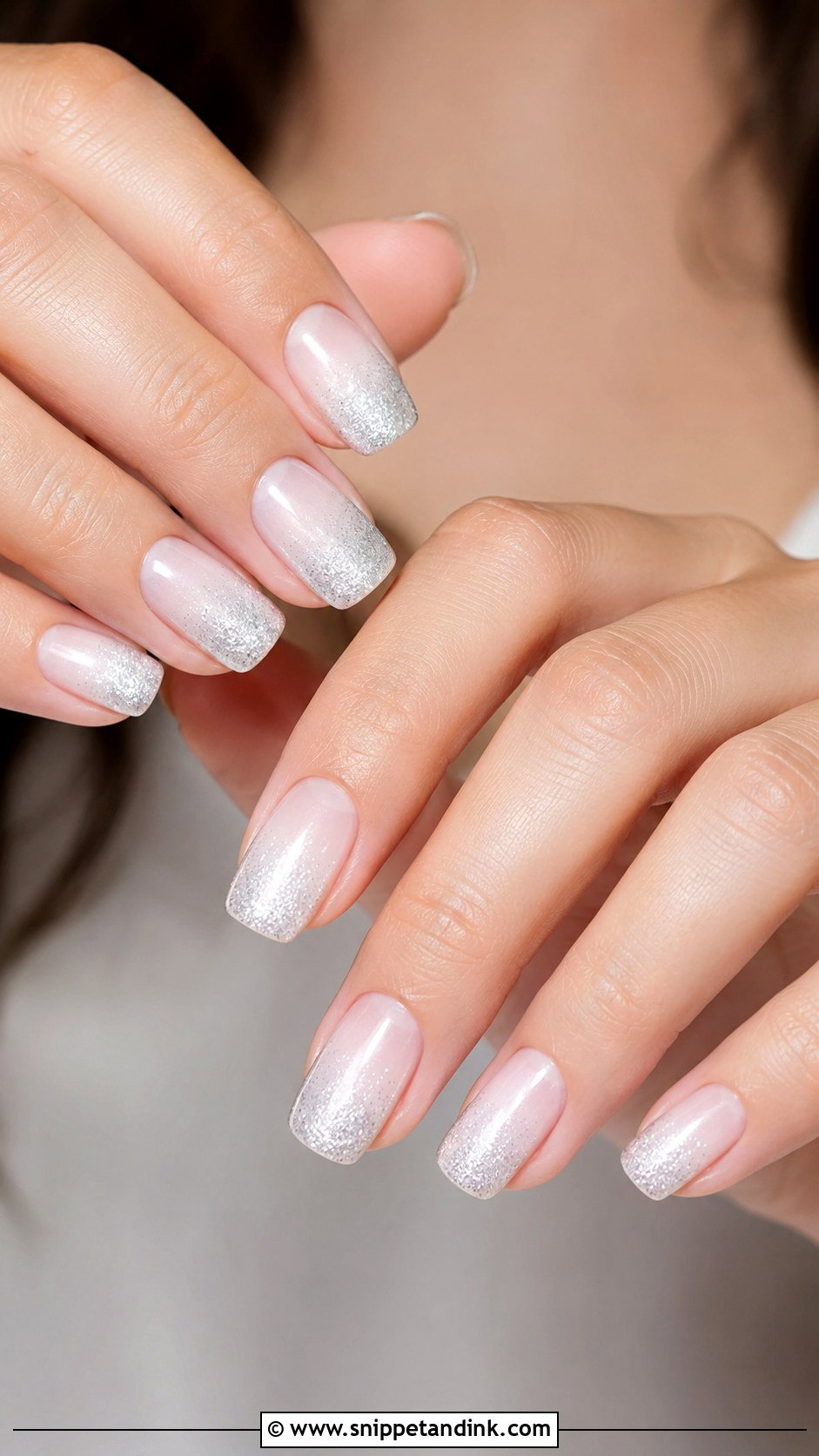 Silver Ombre Wedding Nails - Snippet and Ink - 20 Ombre Wedding Nails Brides