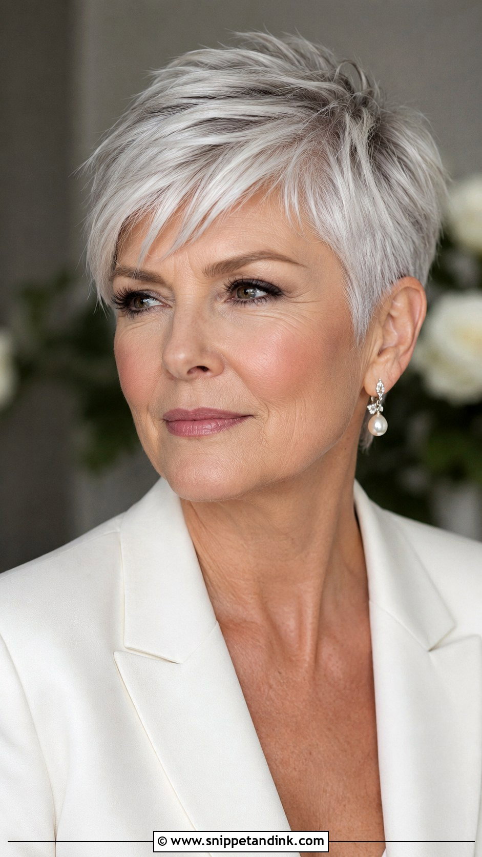 Silver Pixie For Older Bride - Snippet and Ink - 15 Older Bride Hairstyles