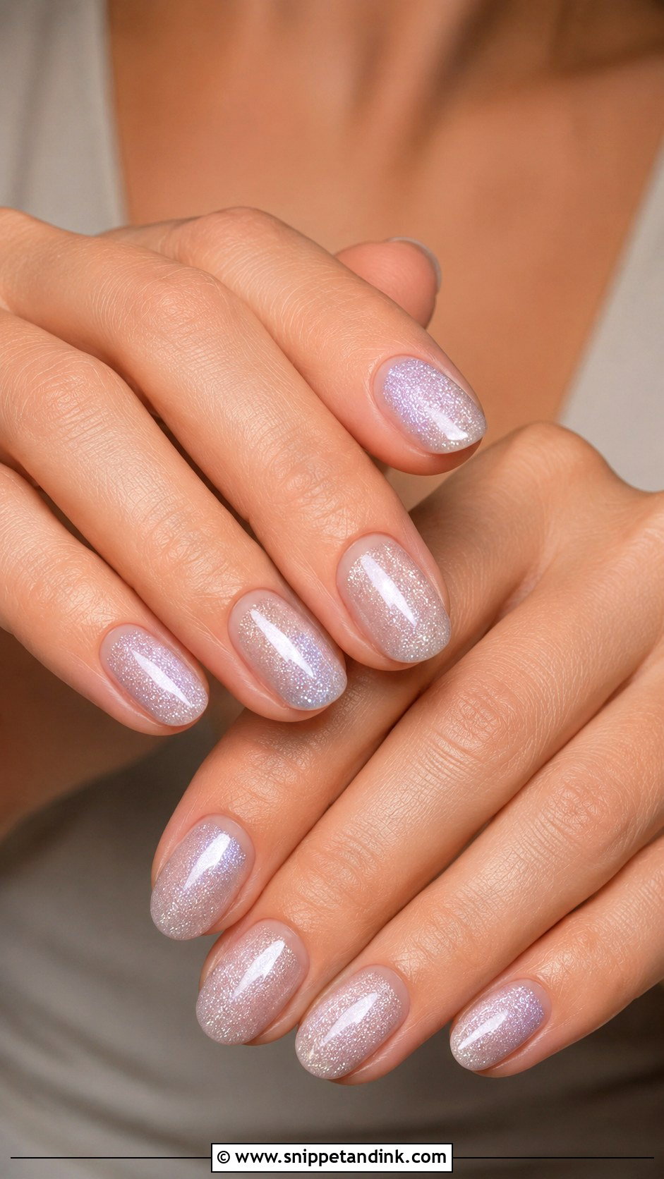 Silver Shimmer Wedding Guest Nails - Snippet and Ink - 20 Cute Wedding Guest Nails