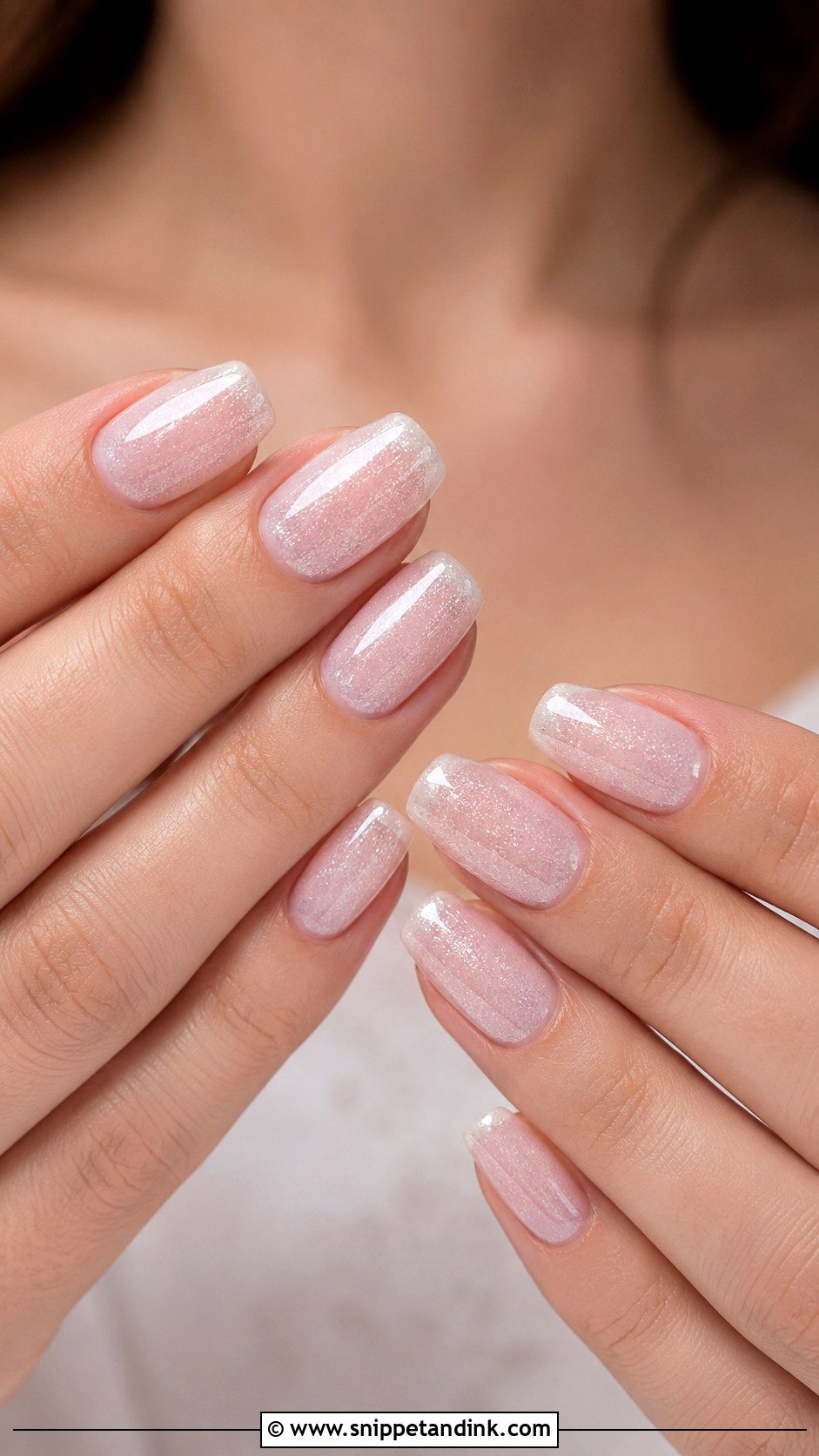 Silver Shimmer Wedding Nails - Snippet and Ink - 20 Pretty Nails for Wedding