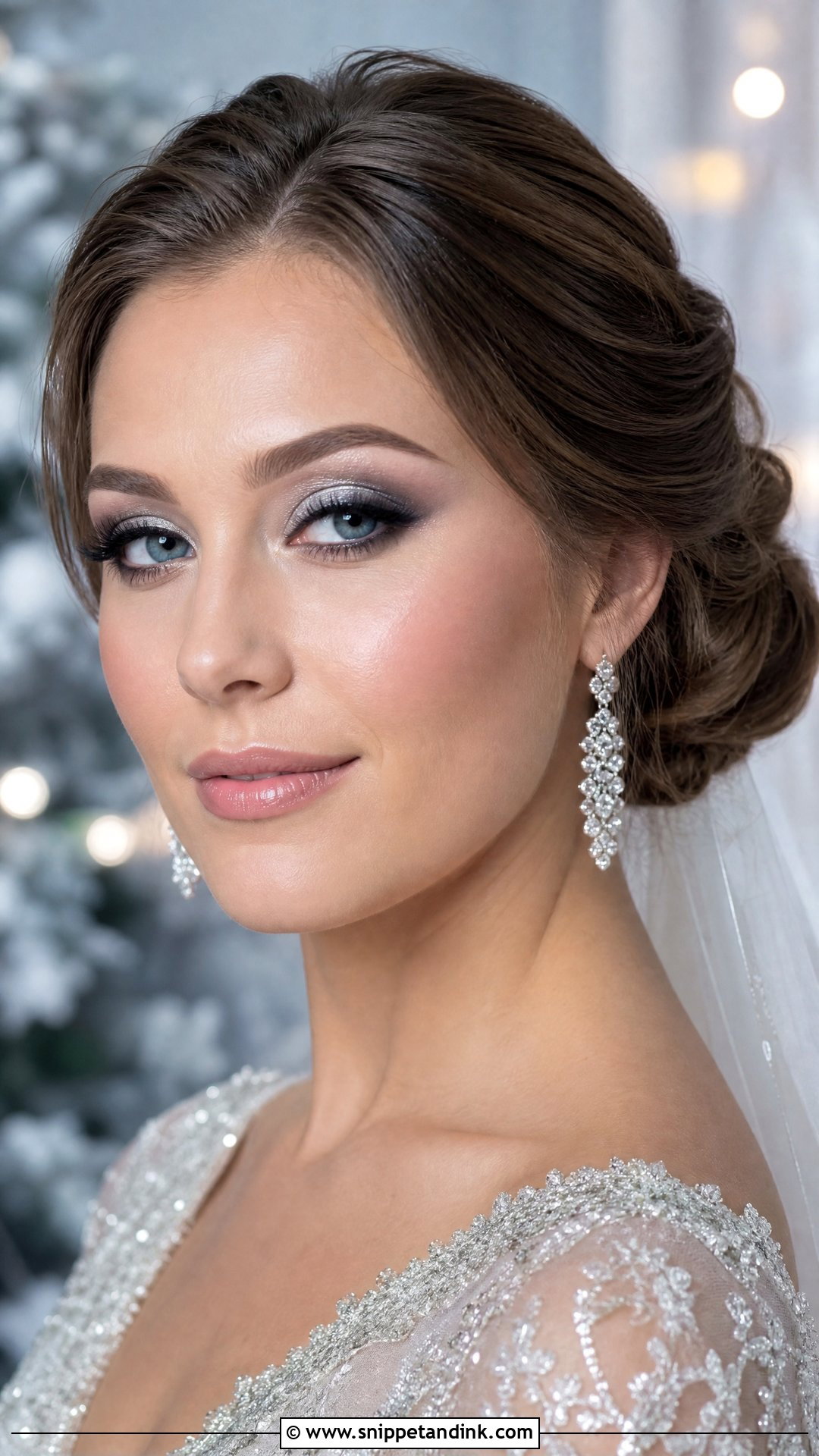 Silver Smokey Wedding Makeup - Snippet and Ink - 20 Smokey Wedding Makeup Ideas