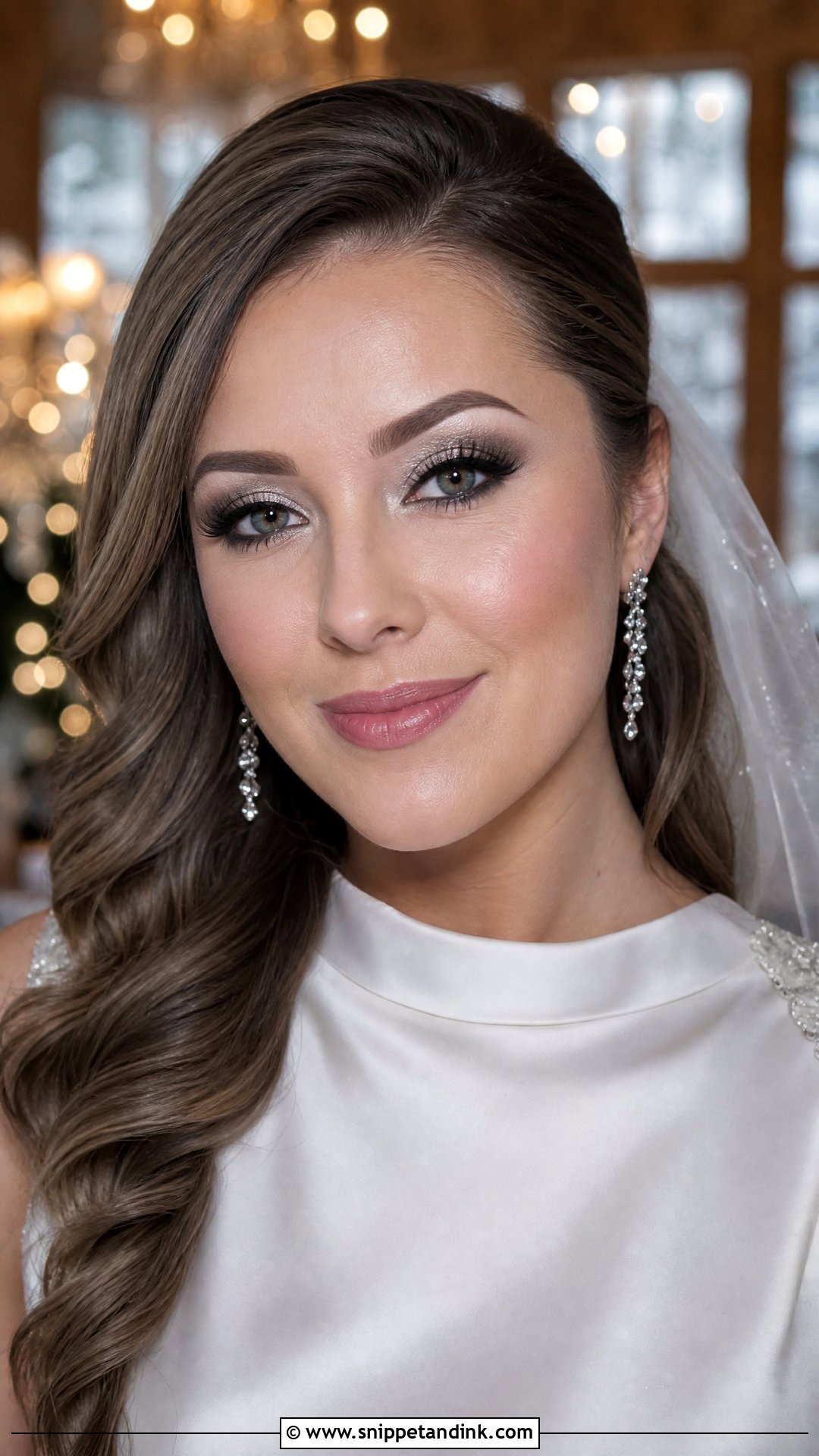 Silver Smokey Wedding Makeup - Snippet and Ink - 20 Sultry Wedding Makeup Ideas