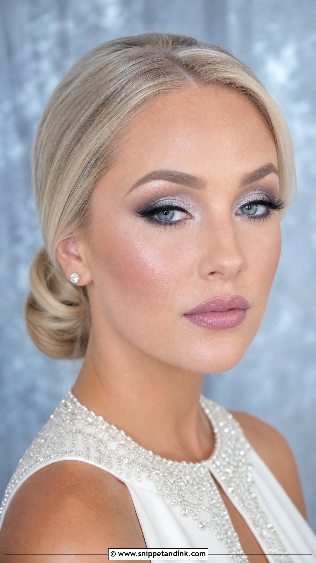 Silver Smokey Wedding Makeup - Snippet and Ink - 20 Heavy Wedding Makeup Ideas