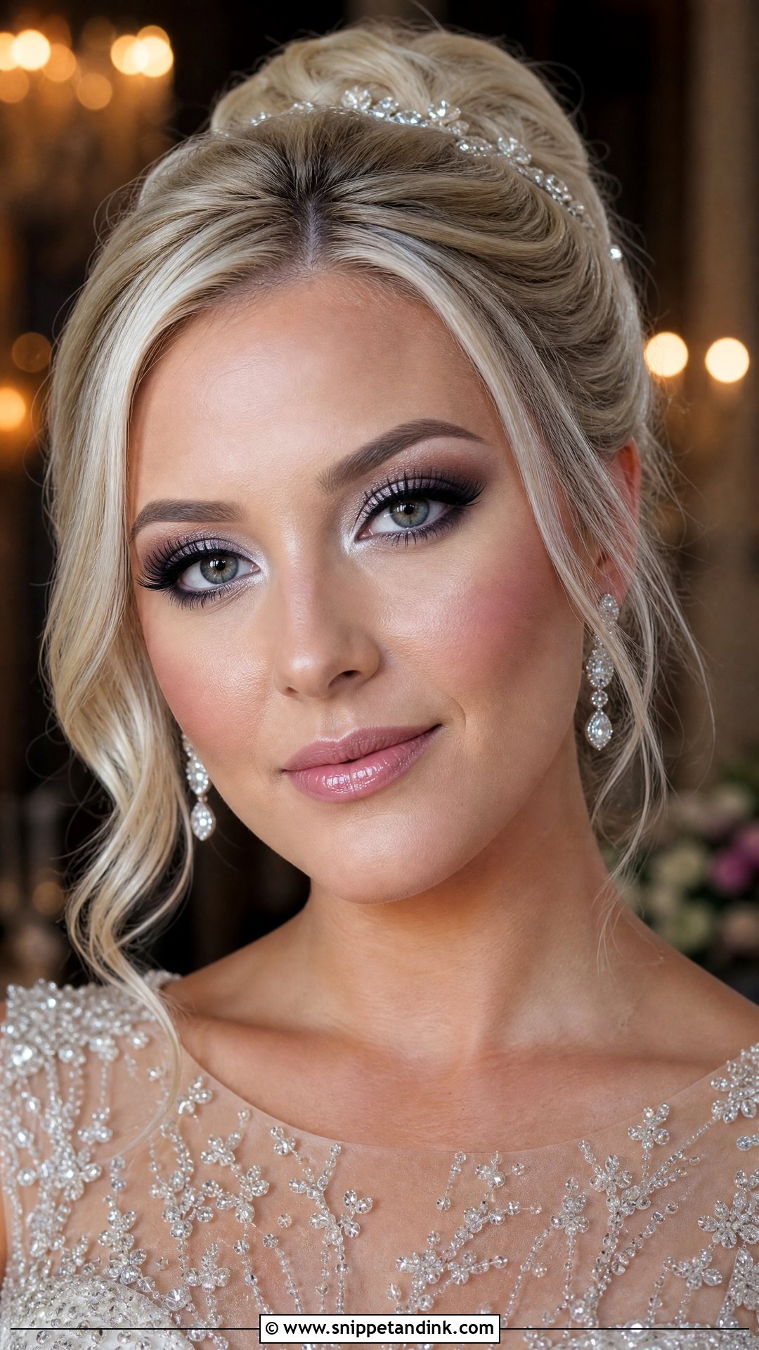 Silver Smoky Wedding Makeup - Snippet and Ink - 20 Smoky Wedding Makeup Ideas