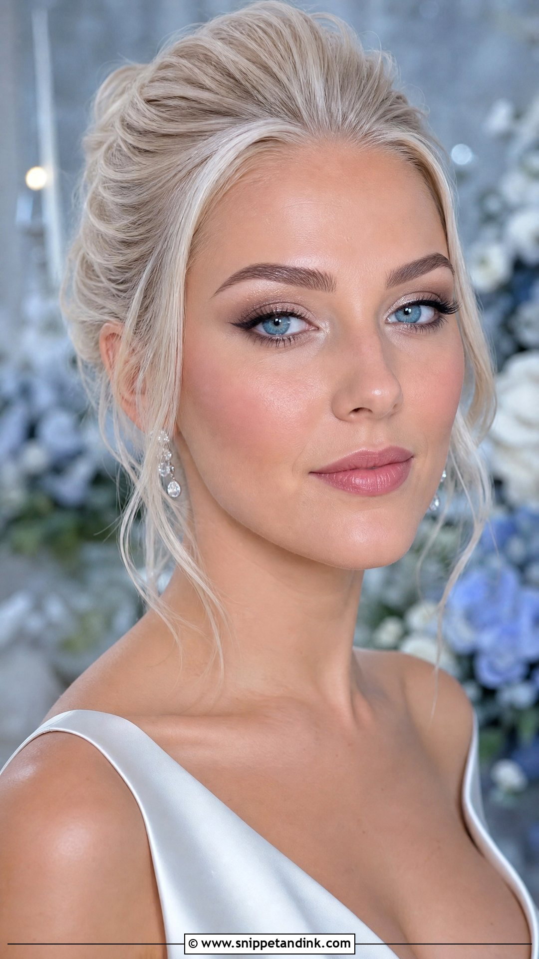Silver Taupe Wedding Makeup For Blue Eyes - Snippet and Ink - 35 Wedding Makeup for Blue Eyes