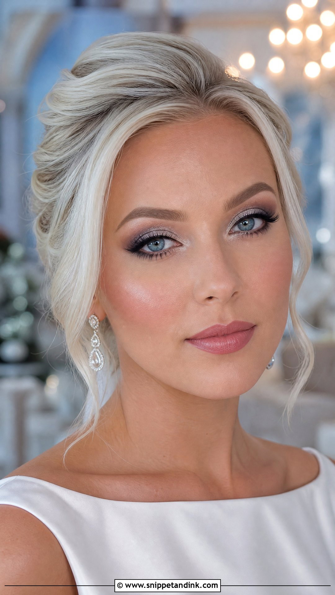 Silver Wedding Eyeshadow Look - Snippet and Ink - 20 Wedding Eyeshadow Looks