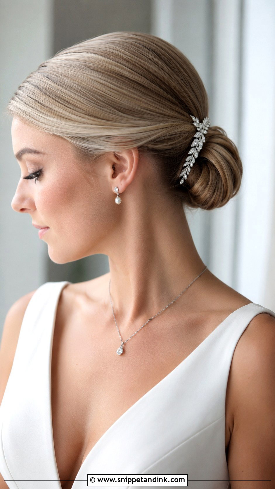 Silver Wedding Hair Clip - Snippet and Ink - 15 Wedding Hair Clip Ideas