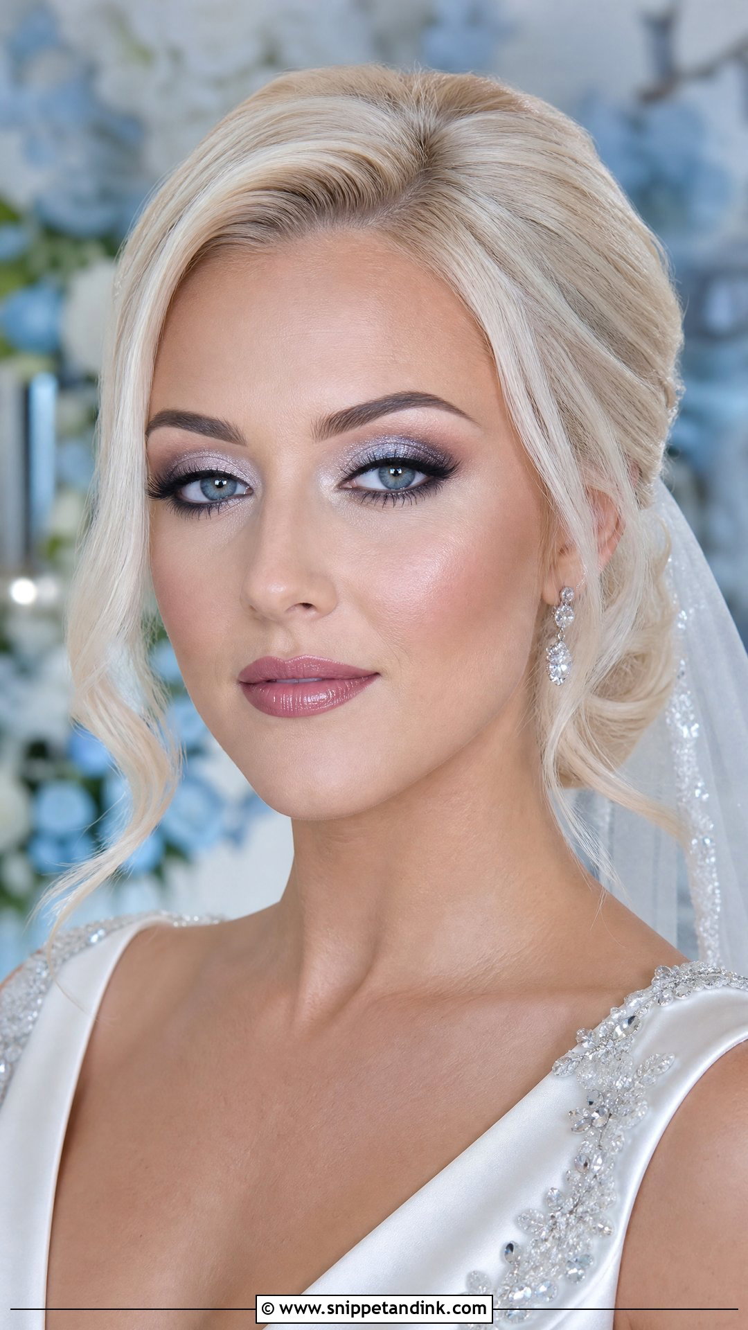 Silver Wedding Makeup - Snippet and Ink - 30 Wedding Day Makeup Ideas