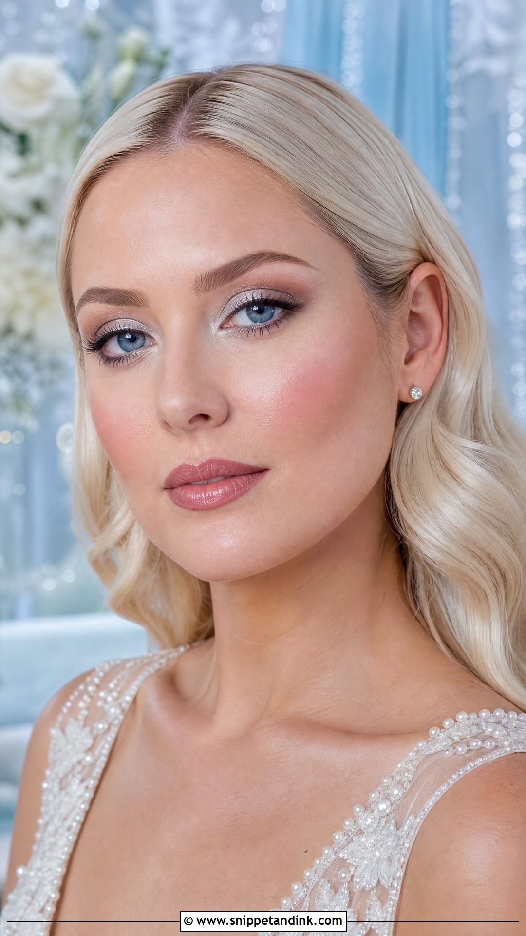 Silver Wedding Makeup For Blue Eyes - Snippet and Ink - 20 Wedding Makeup Ideas for Blue Eyes