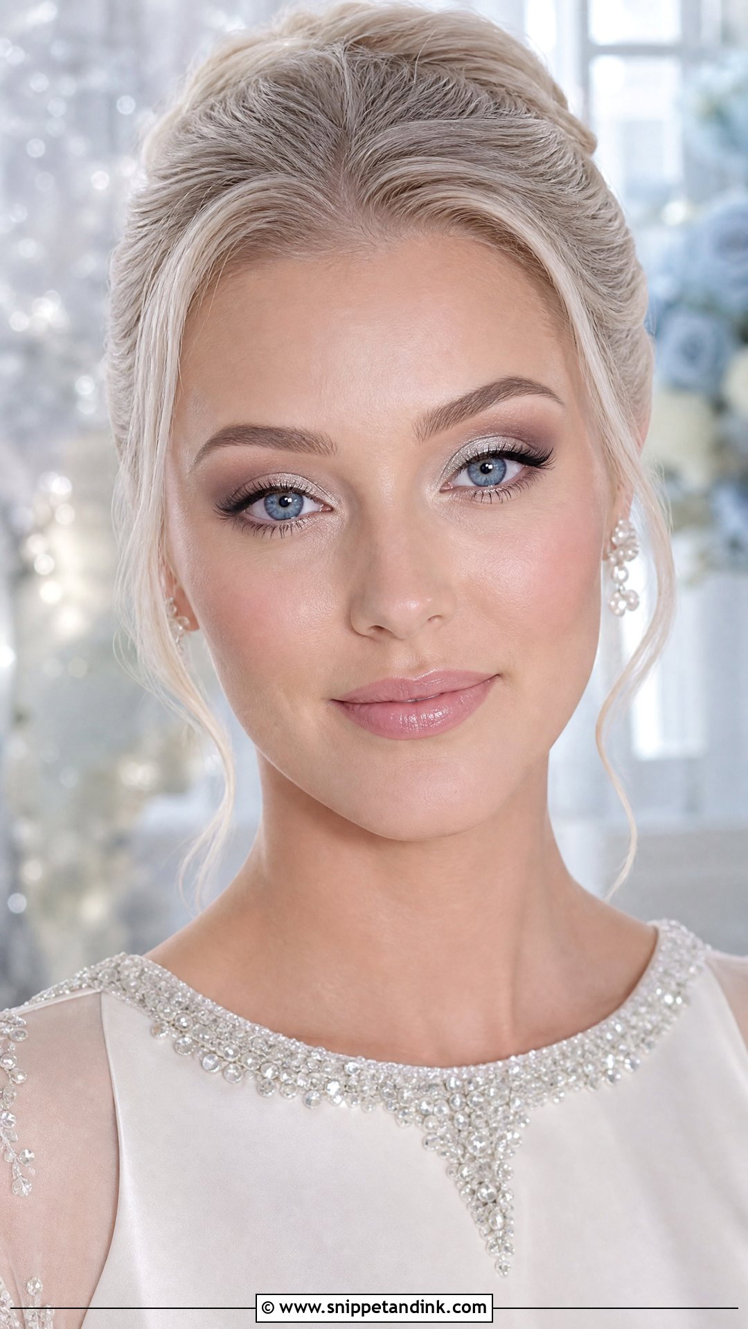 Silver Wedding Makeup For Blue Eyes - Snippet and Ink - 20 Wedding Makeup Looks for Blue Eyes