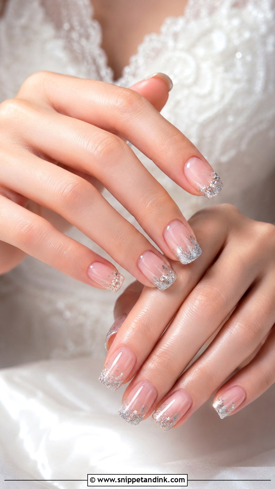 Silver Wedding Nails - Snippet and Ink - 20 Nail Art Design for Wedding Ideas