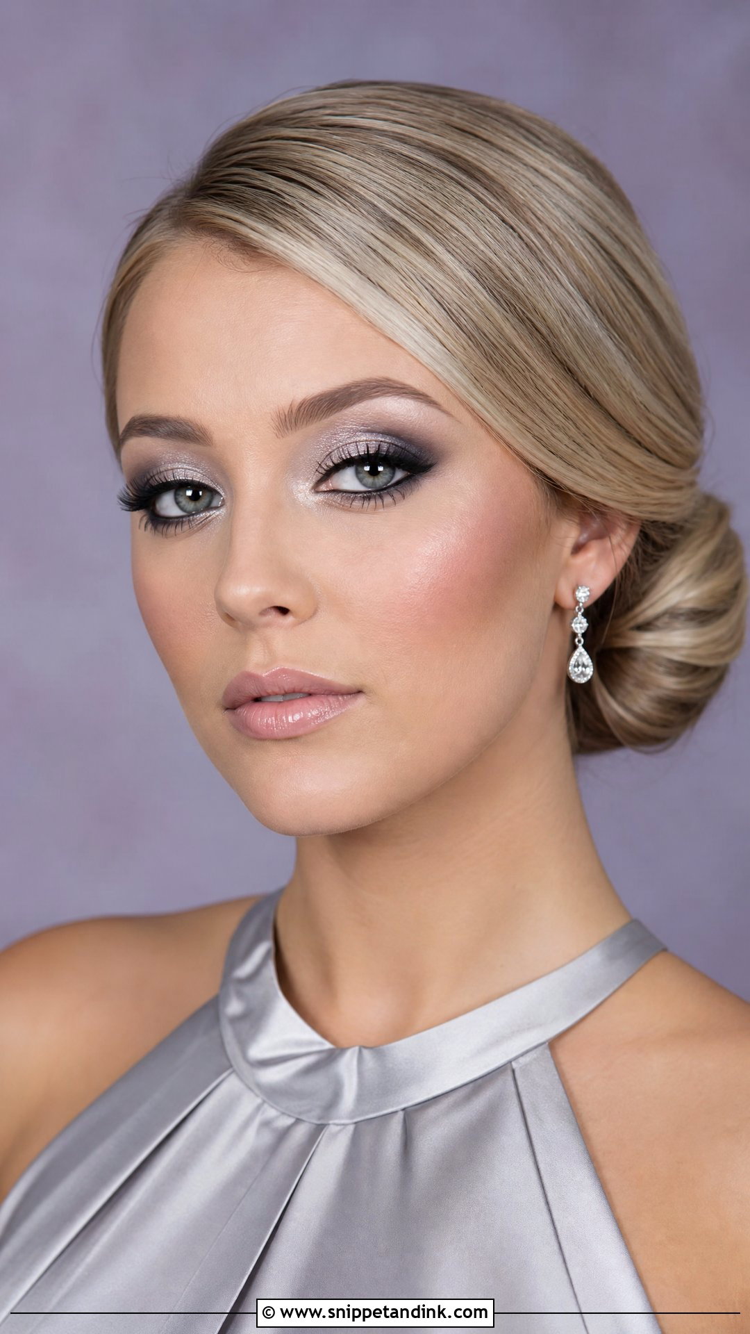 Silver Wedding Smokey Eye - Snippet and Ink - 20 Wedding Smokey Eye Ideas