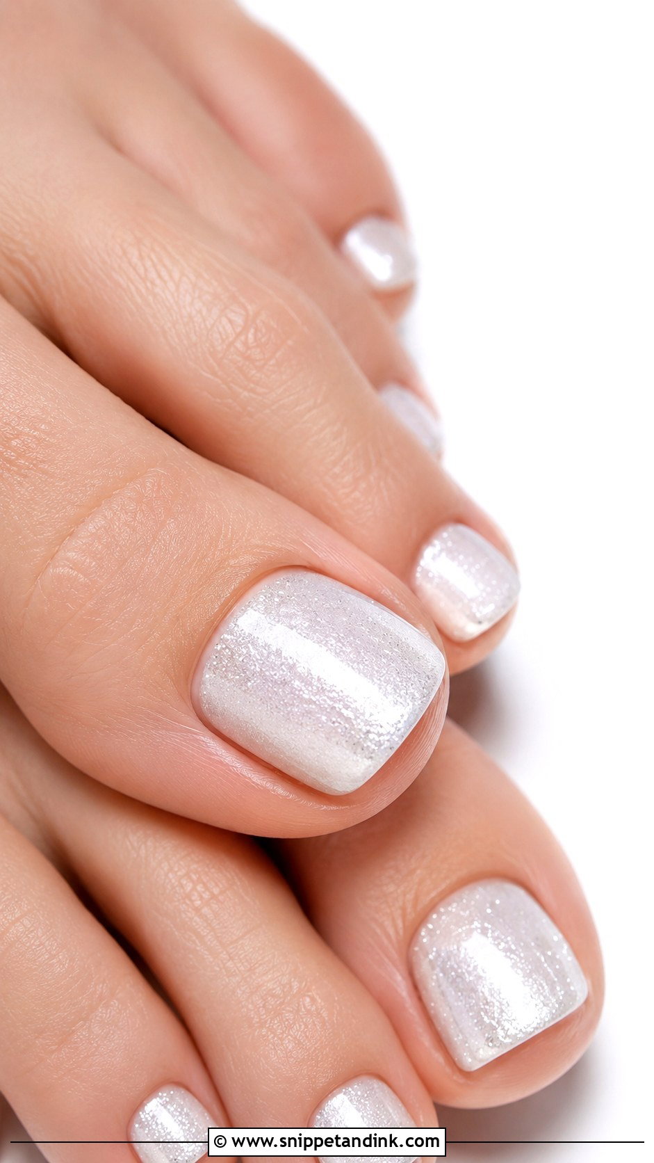Silver Wedding Toe Nails - Snippet and Ink - 20 Bride Toe Nails Wedding