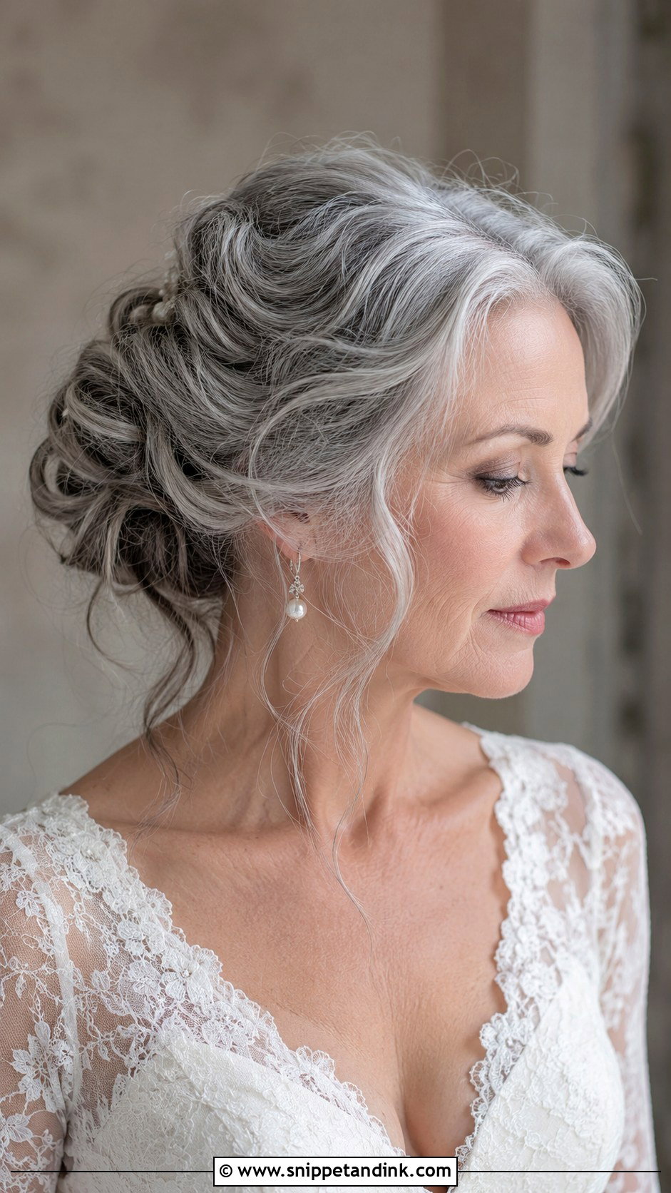 Silver and Salt and Pepper Bridal Hair - Snippet and Ink - 20 Bride Hair Color Ideas