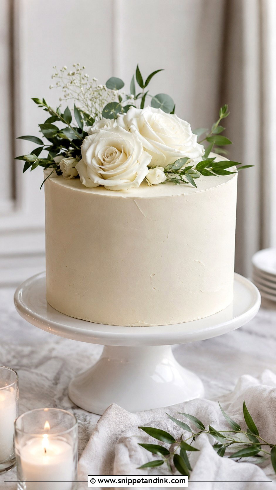 Simple 1 Tier Wedding Cake - Snippet and Ink - 20 1 Tier Wedding Cakes