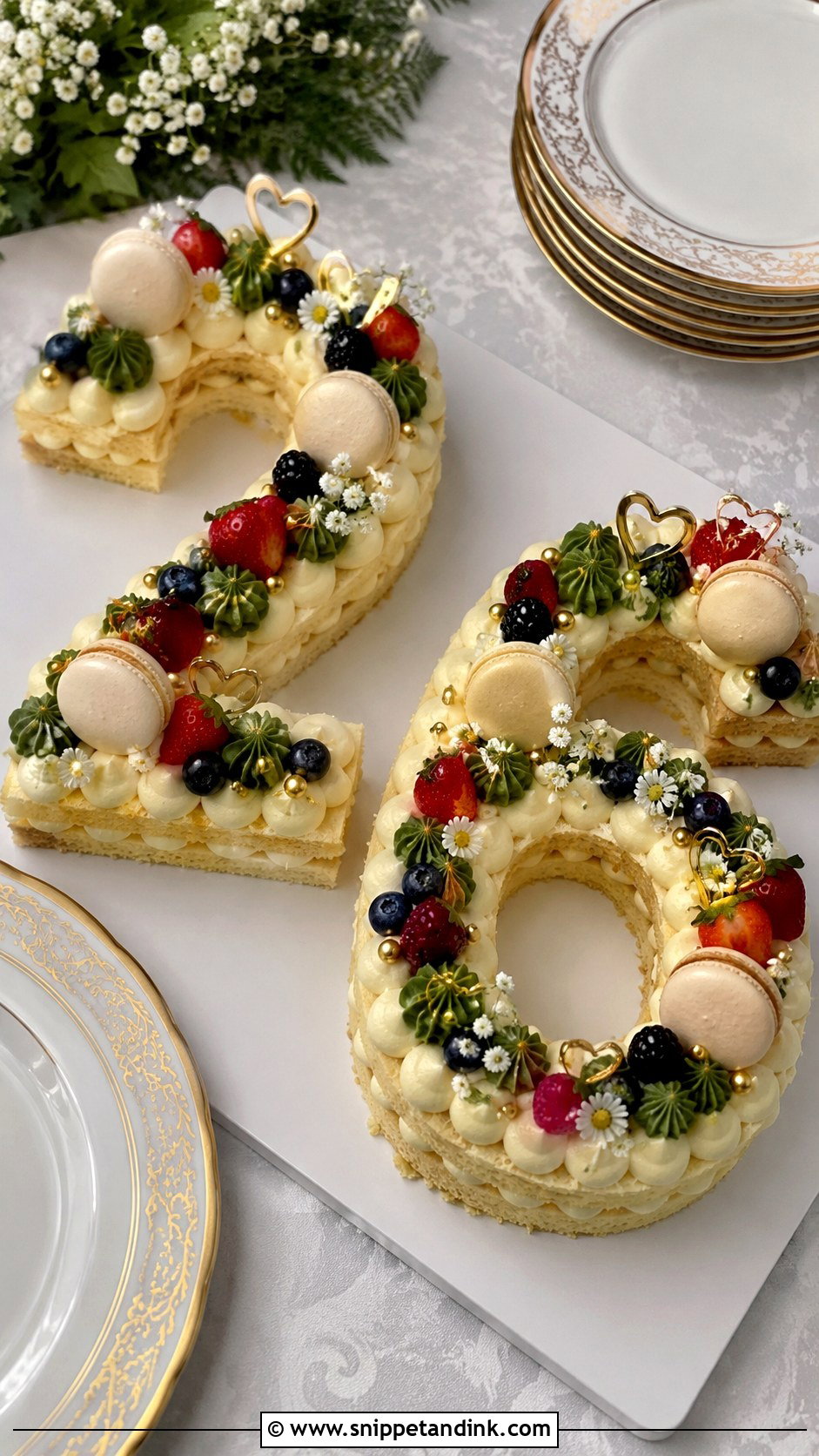 Simple 26 Number Cake - Snippet and Ink - 20 26th Anniversary Cake Ideas