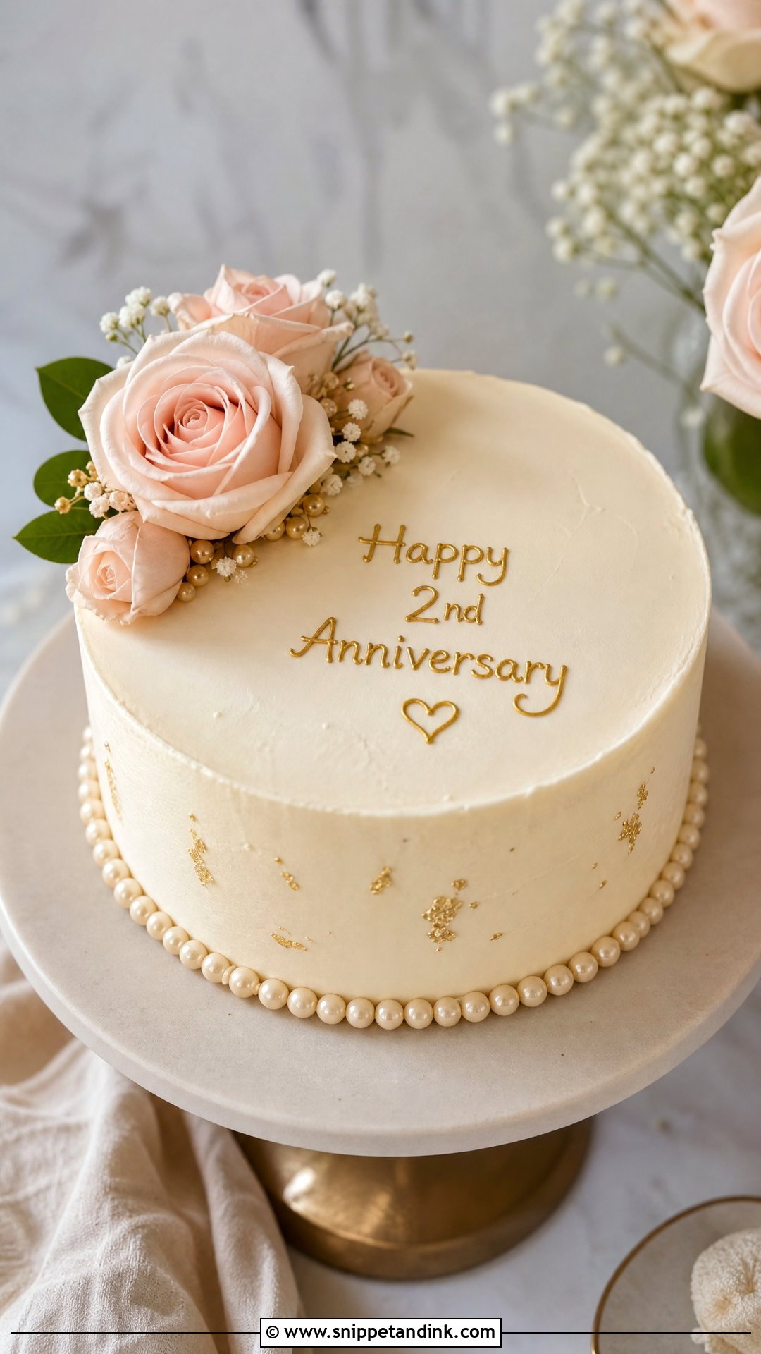 Simple Anniversary Cake - Snippet and Ink - 30 2 Year Anniversary Cake Ideas