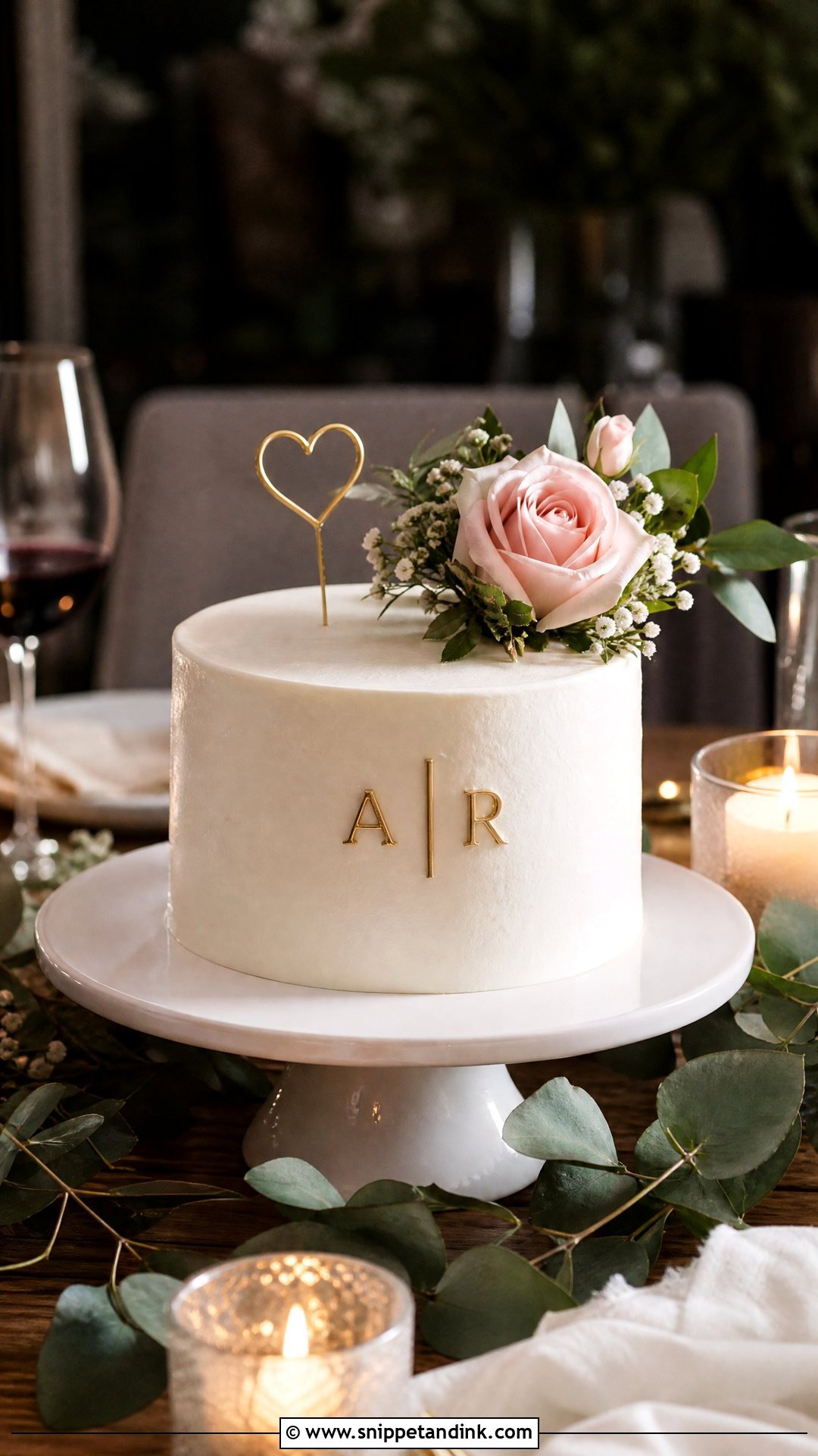 Simple Anniversary Cake - Snippet and Ink - 35 Anniversary Cake Designs