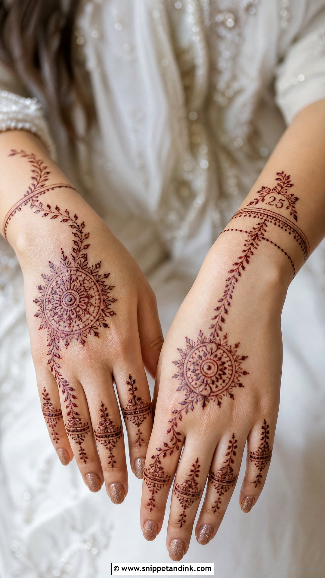 Simple Anniversary Mehndi Design - Snippet and Ink - 20 25 Anniversary Mehndi Design Ideas