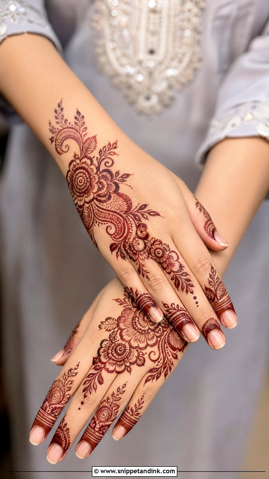 Simple Arabic Bridal Mehndi - Snippet and Ink - 25 Simple Mehndi Designs for Bride