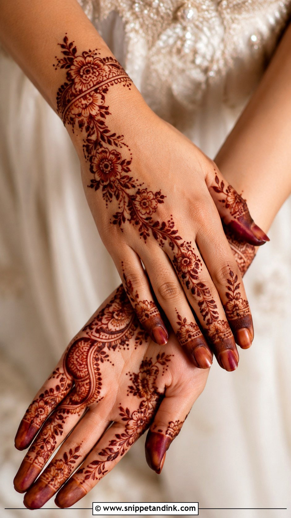 Simple Arabic Bridal Mehndi Design - Snippet and Ink - 30 Arabic Bridal Mehndi Designs