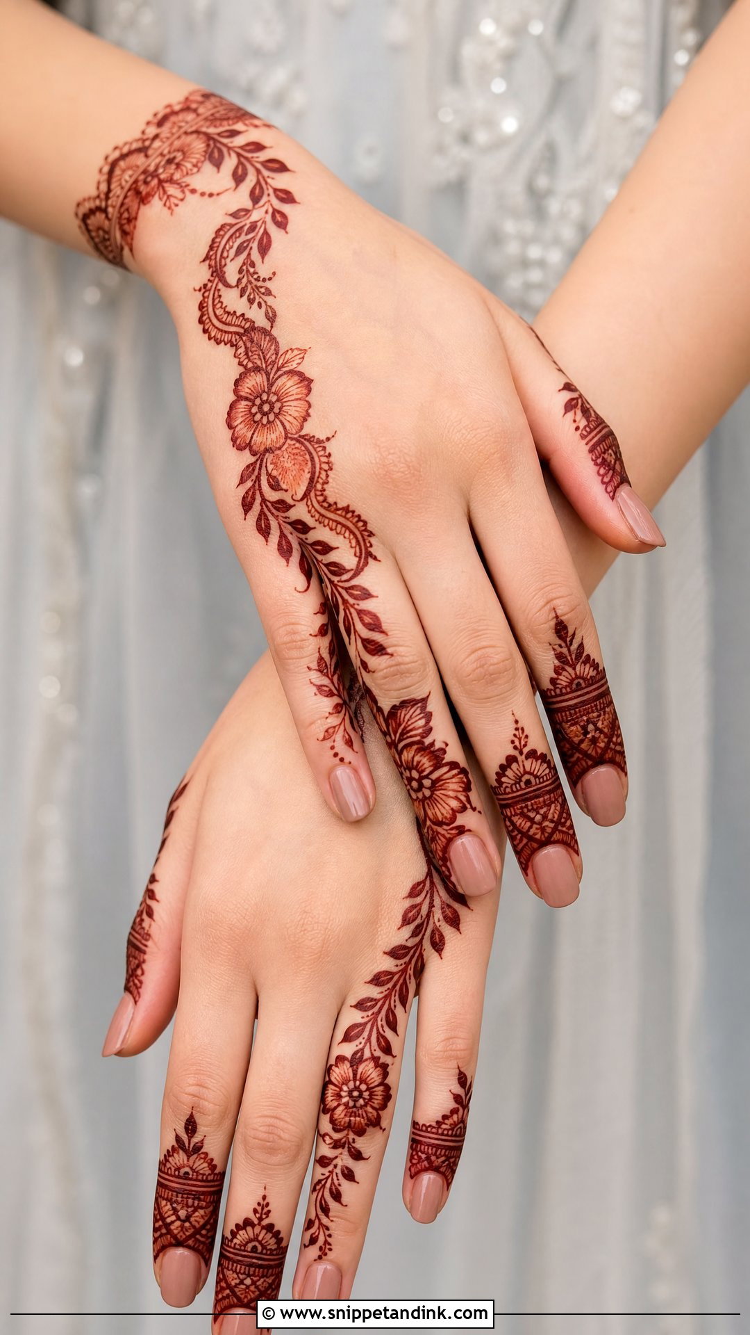 Simple Arabic Bridal Mehndi Design - Snippet and Ink - 20 Bridal Arabic Mehandi Mehndi Designs