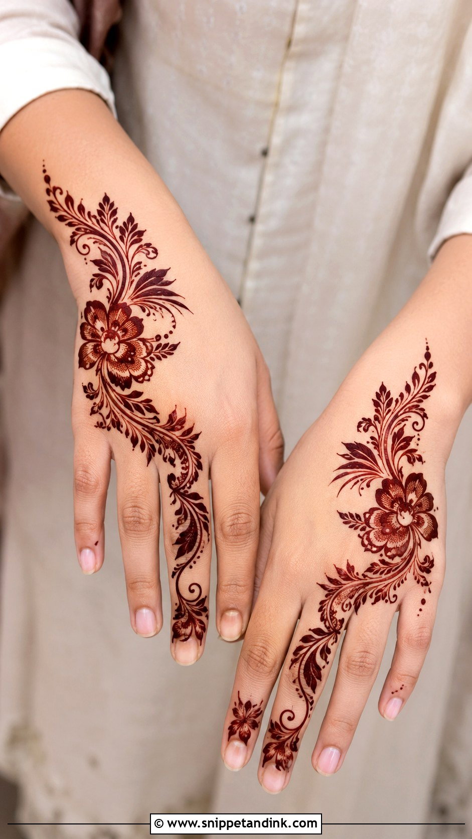 Simple Arabic Mehndi Design - Snippet and Ink - 30 Latest Arabic Mehndi Designs