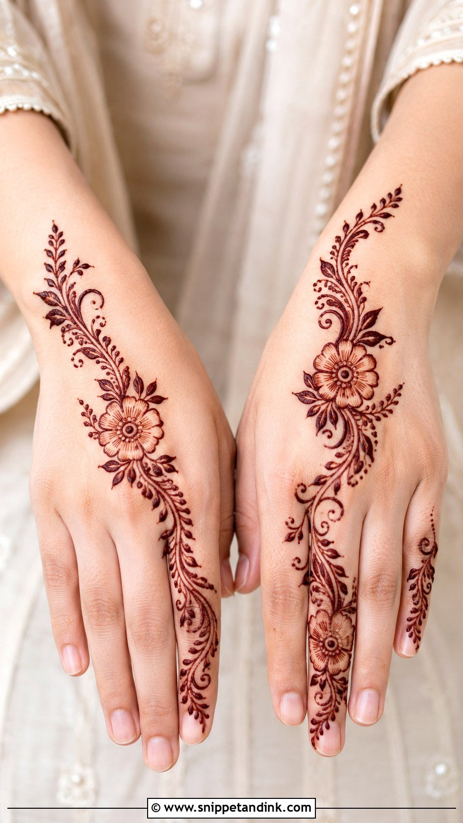 Simple Arabic Mehndi Design - Snippet and Ink - 35 Simplest Mehndi Designs