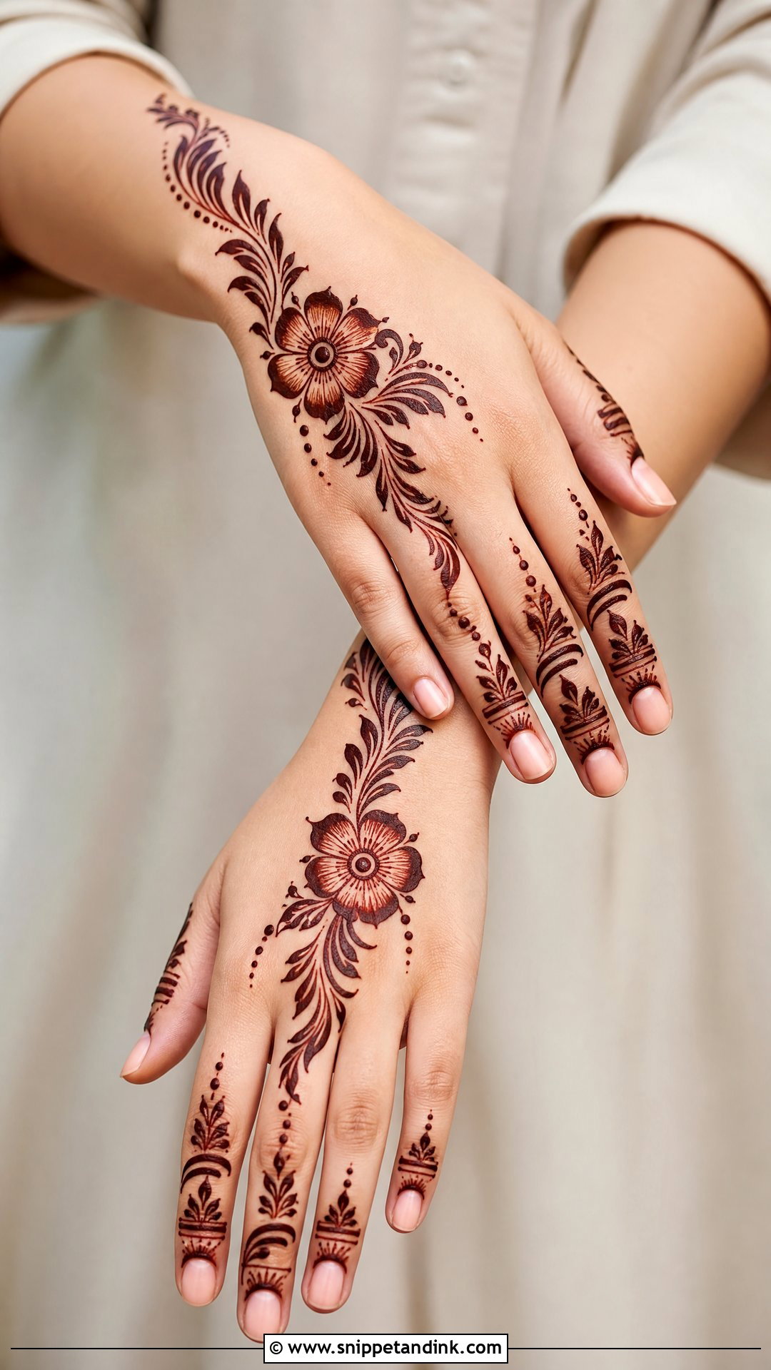 Simple Arabic Mehndi Design - Snippet and Ink - 35 Very Simple Mehndi Designs