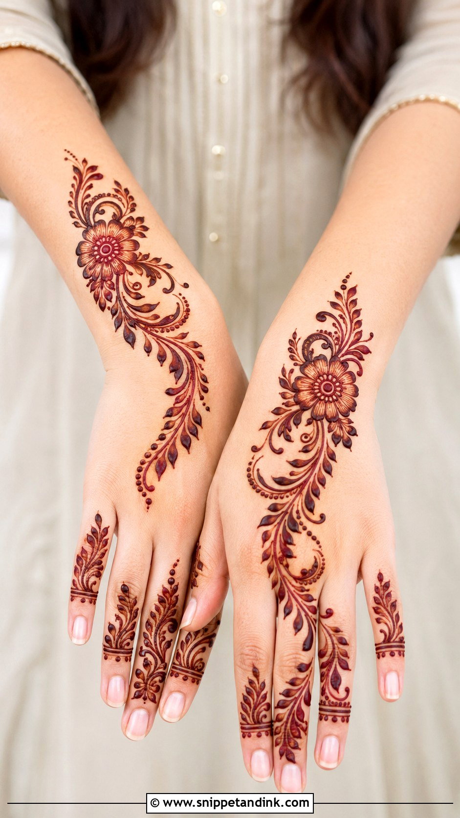 Simple Arabic Mehndi Design - Snippet and Ink - 35 Best Mehndi Designs