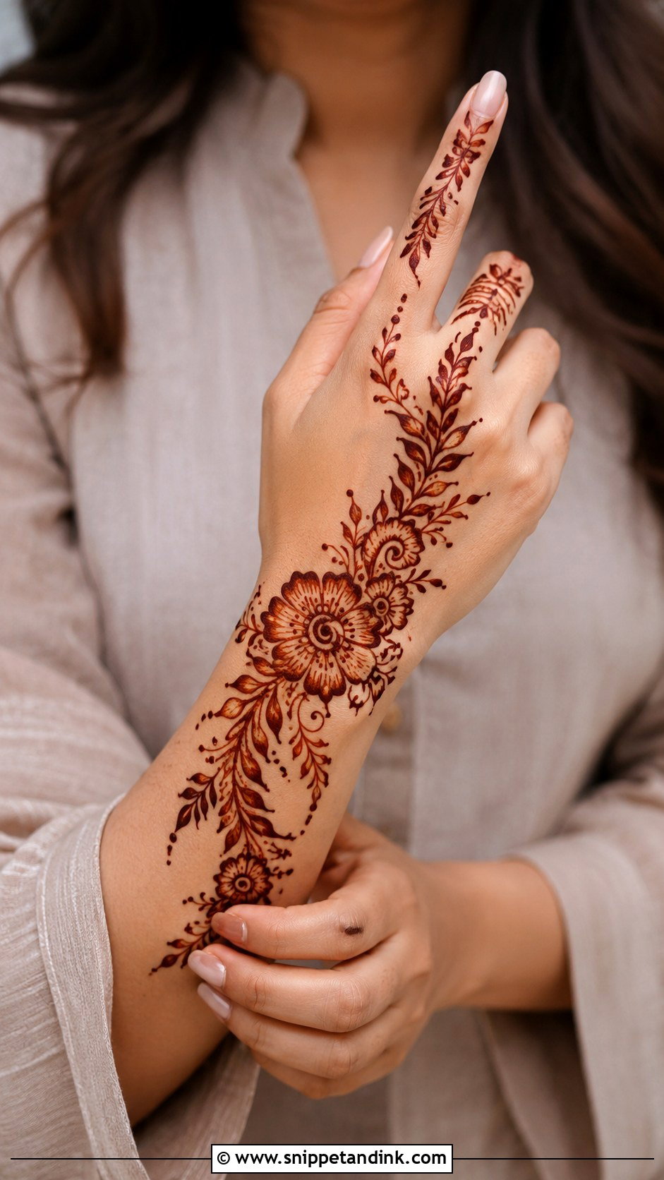 Simple Arabic Mehndi Design - Snippet and Ink - 35 Latest Simple Mehndi Designs