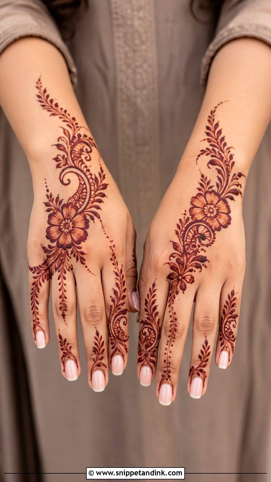 Simple Arabic Mehndi Design - Snippet and Ink - 30 Cool Mehndi Designs