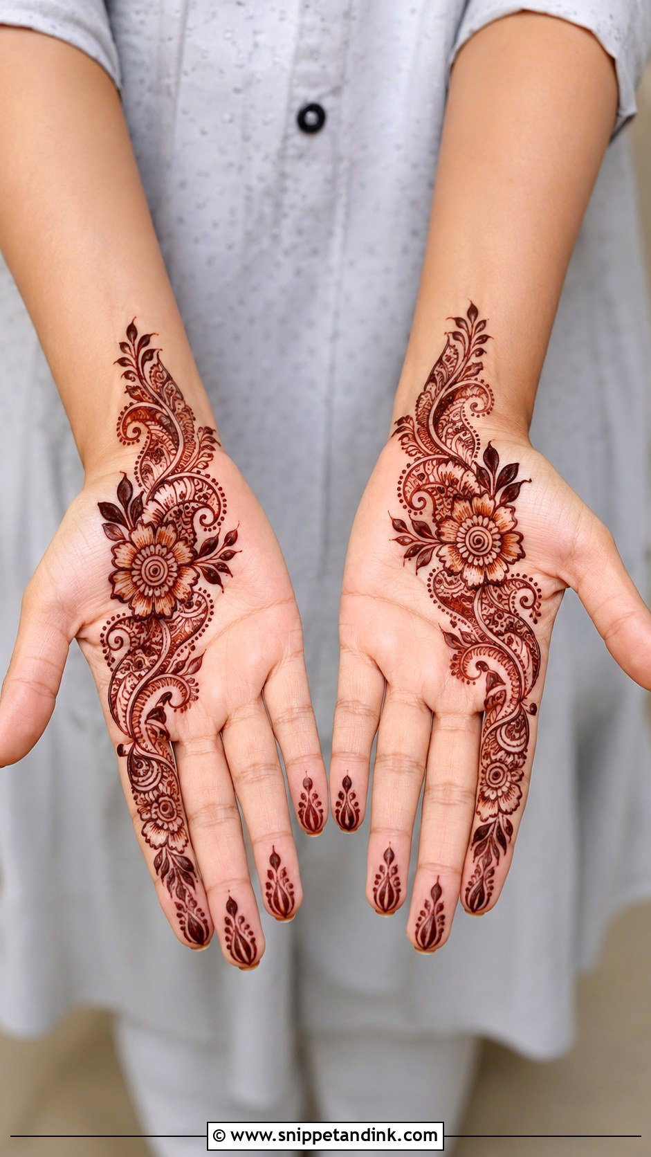 Simple Arabic Palm Mehndi Design - Snippet and Ink - 35 Simple Easy Palm Mehndi Design Ideas