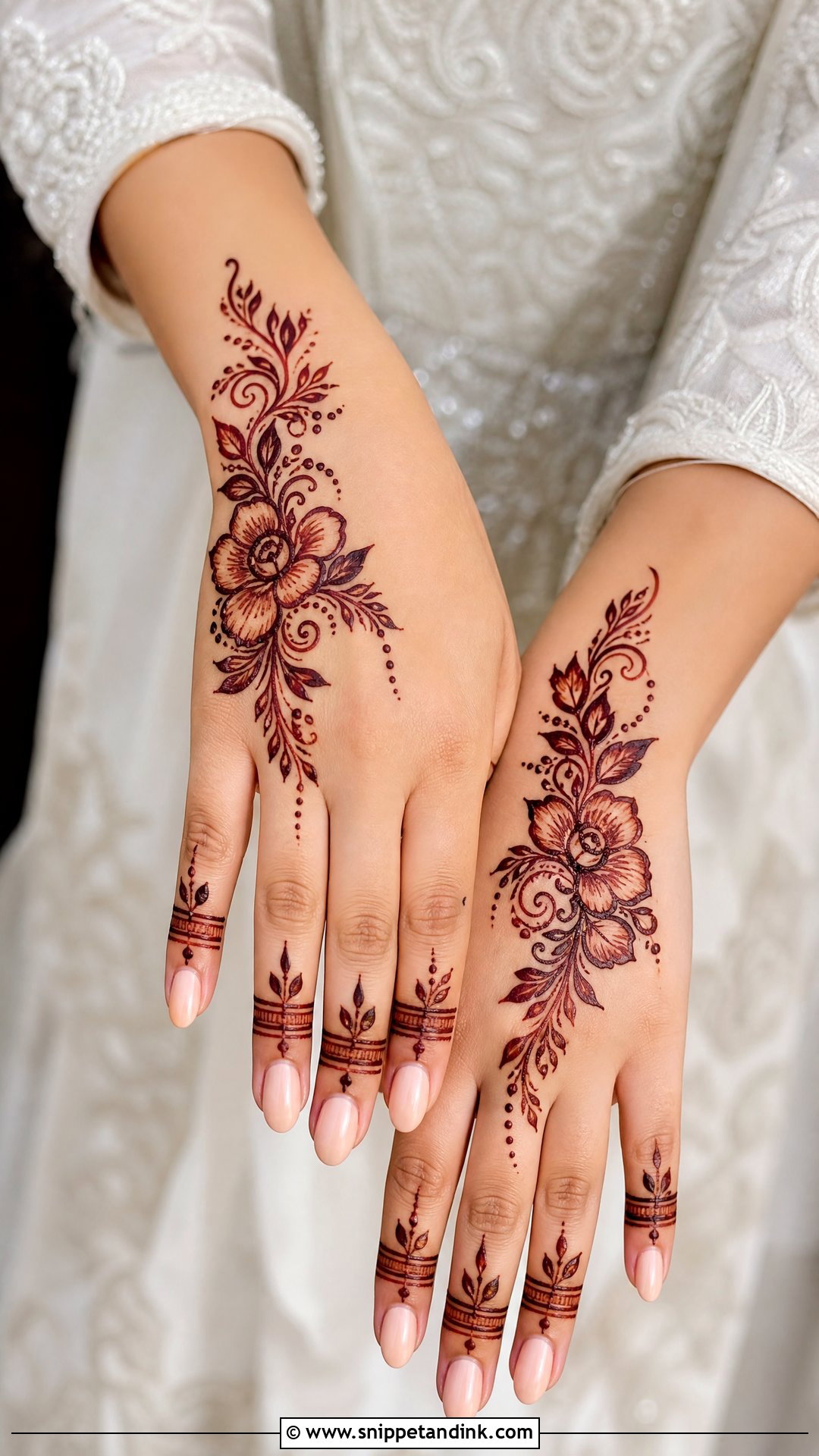 Simple Arabic Wedding Mehndi Design - Snippet and Ink - 25 Simple Wedding Mehndi Designs