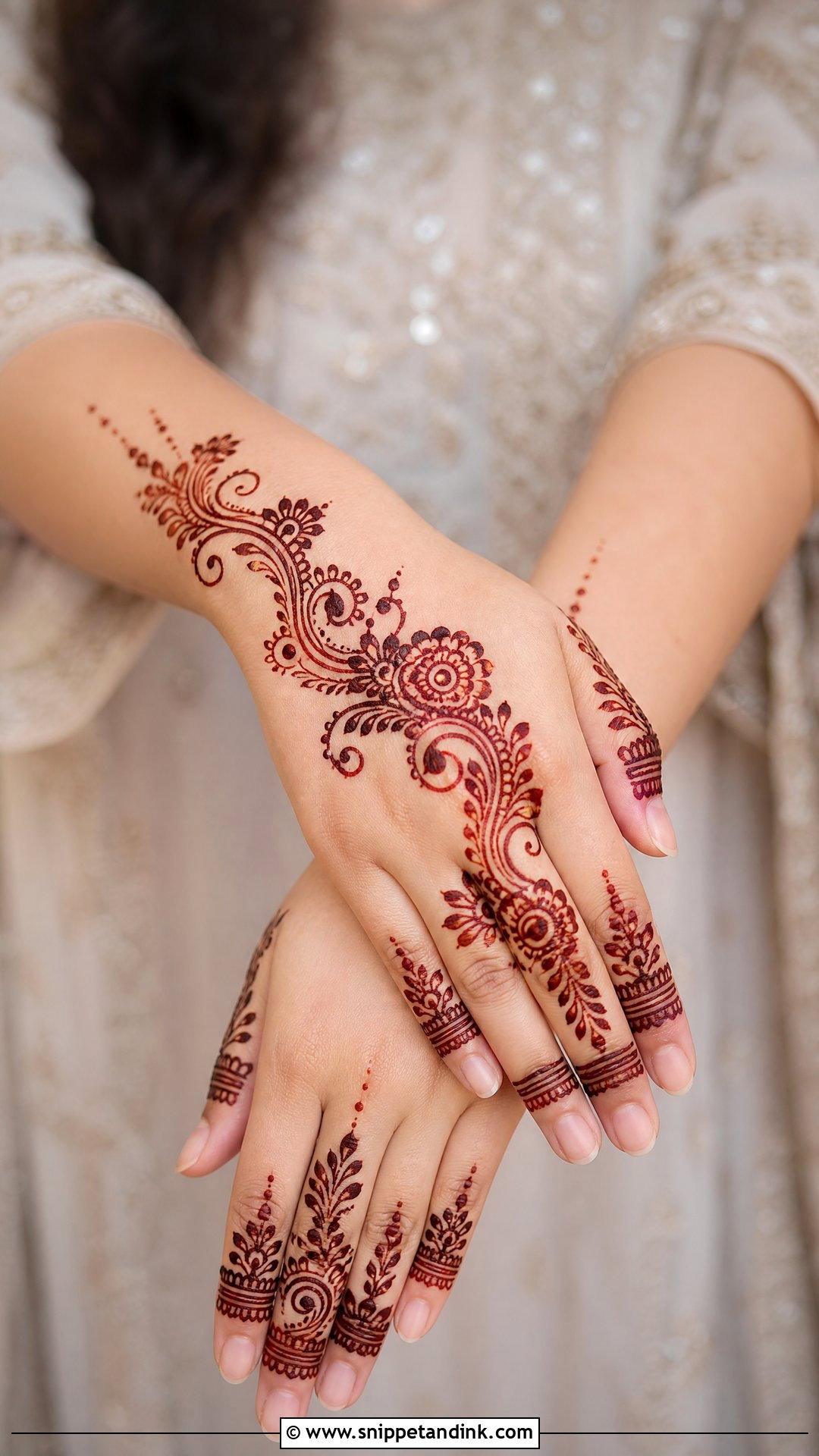 Simple Arabic Wedding Mehndi Design - Snippet and Ink - 25 Arabic Wedding Mehndi Designs