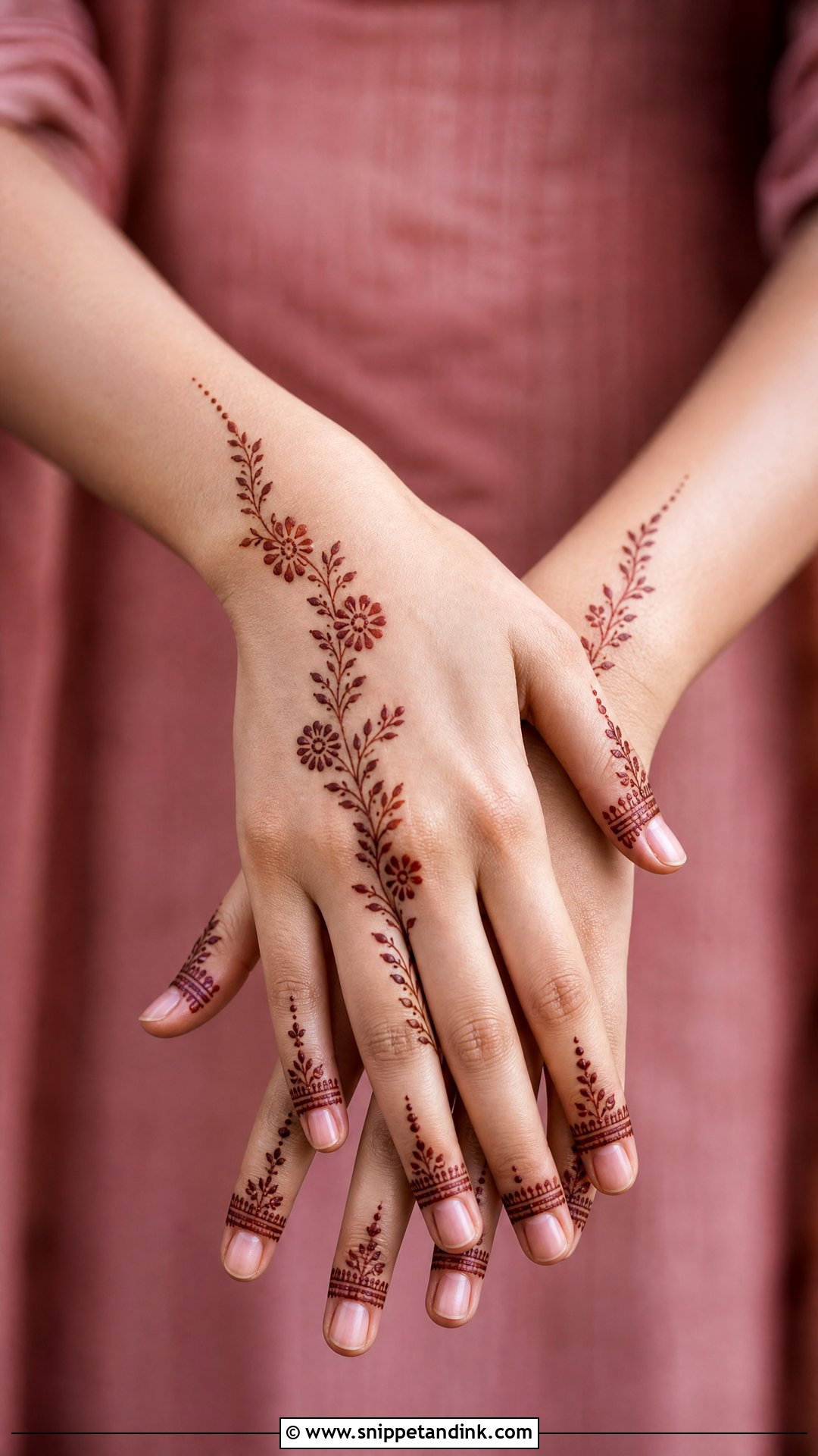 Simple Baat Pakki Mehndi Design - Snippet and Ink - 30 Baat Pakki Mehndi Design Ideas