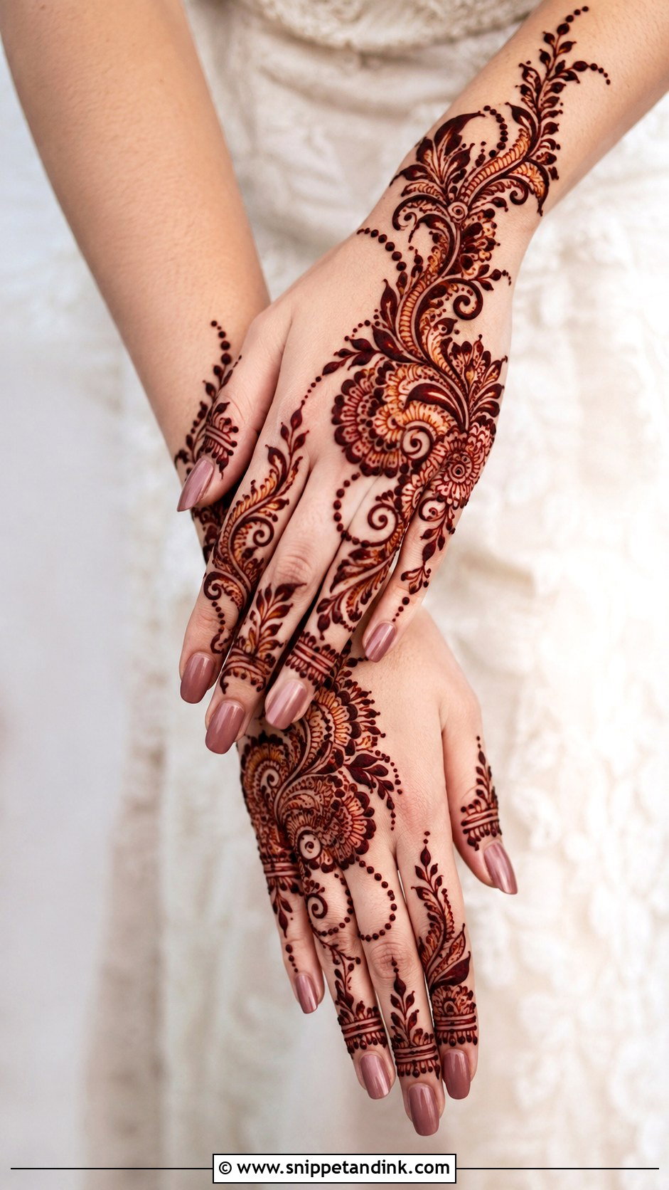 Simple Back Hand Mehndi Design - Snippet and Ink - 35 Simple Easy Mehndi Designs