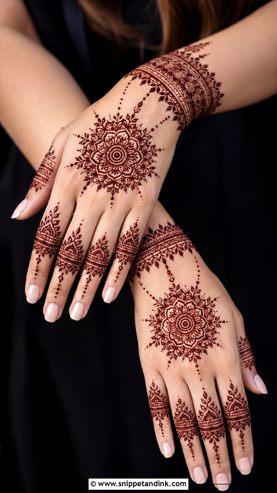 Simple Back Hand Mehndi Design - Snippet and Ink - 35 Simple Mehndi Designs