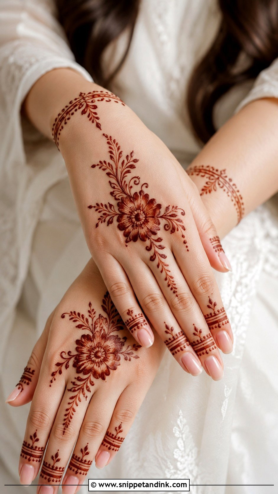 Simple Back Hand Mehndi Design For Beginners - Snippet and Ink - 35 Simple Unique Back Hand Mehndi Designs