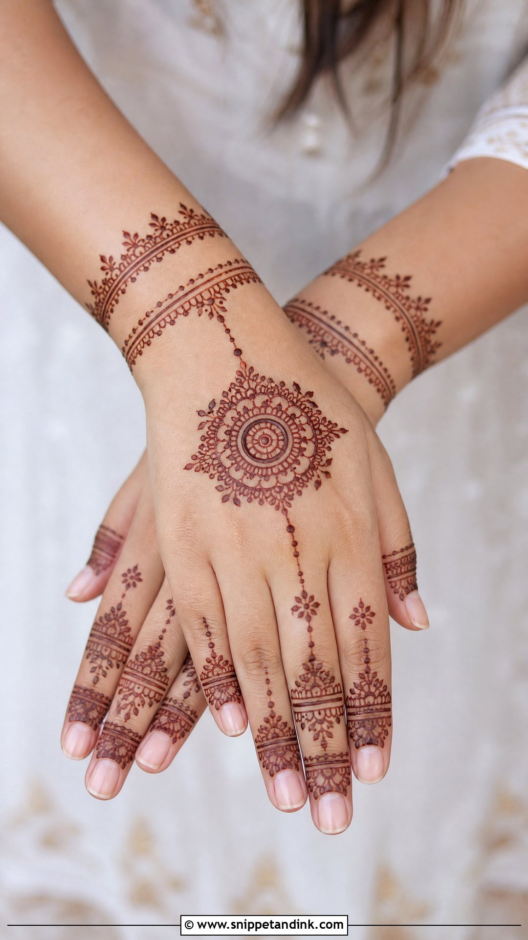Simple Back Hand Mehndi Design - Snippet and Ink - 20 Mehndi Design for Best Friend Wedding Ideas