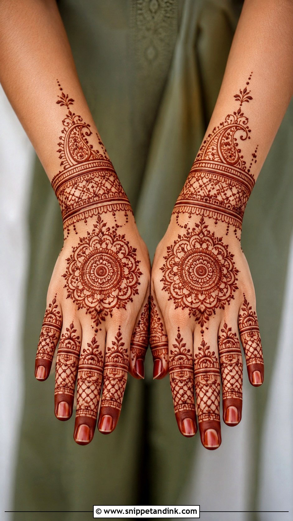 Simple Backhand Mehndi Design For Diwali - Snippet and Ink - 35 Simple Backhand Mehndi Designs