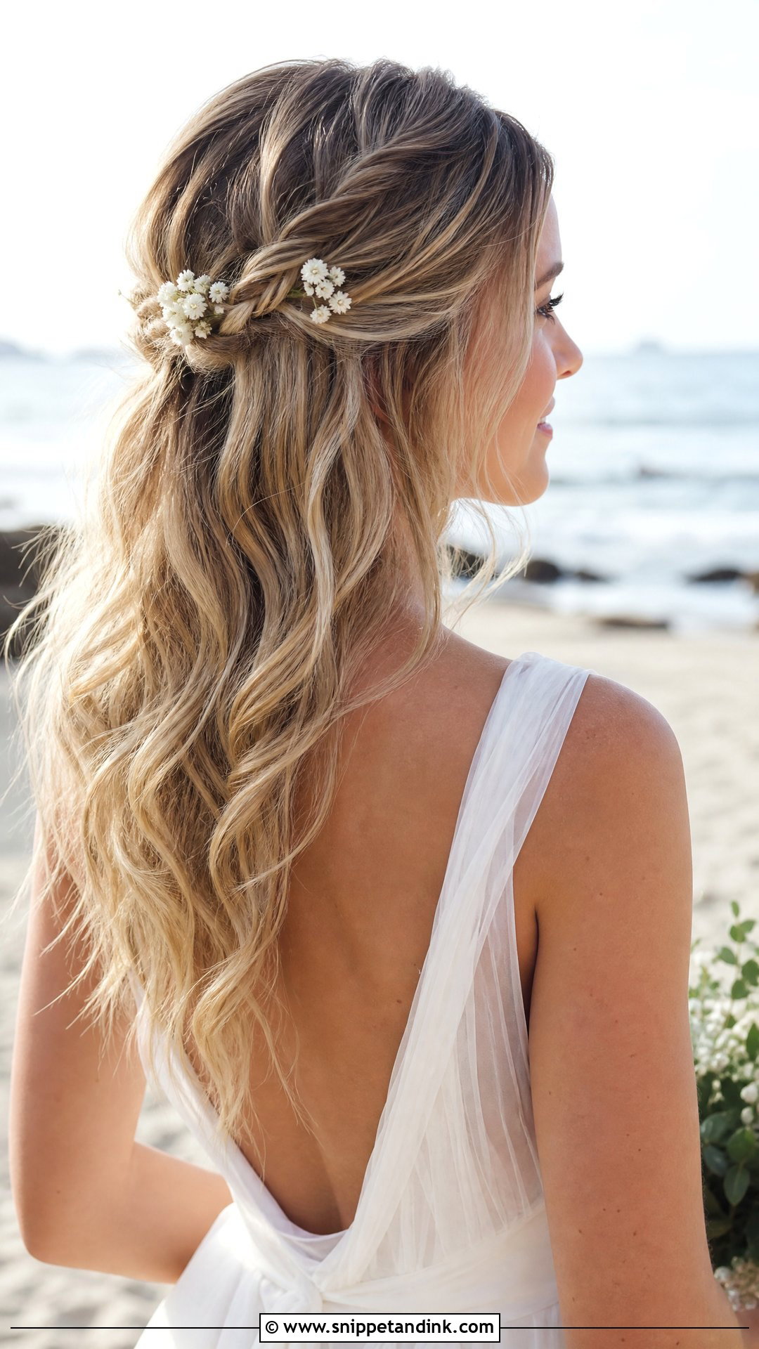 Simple Beach Wedding Hairstyle - Snippet and Ink - 20 Simple Wedding Hairstyle Ideas