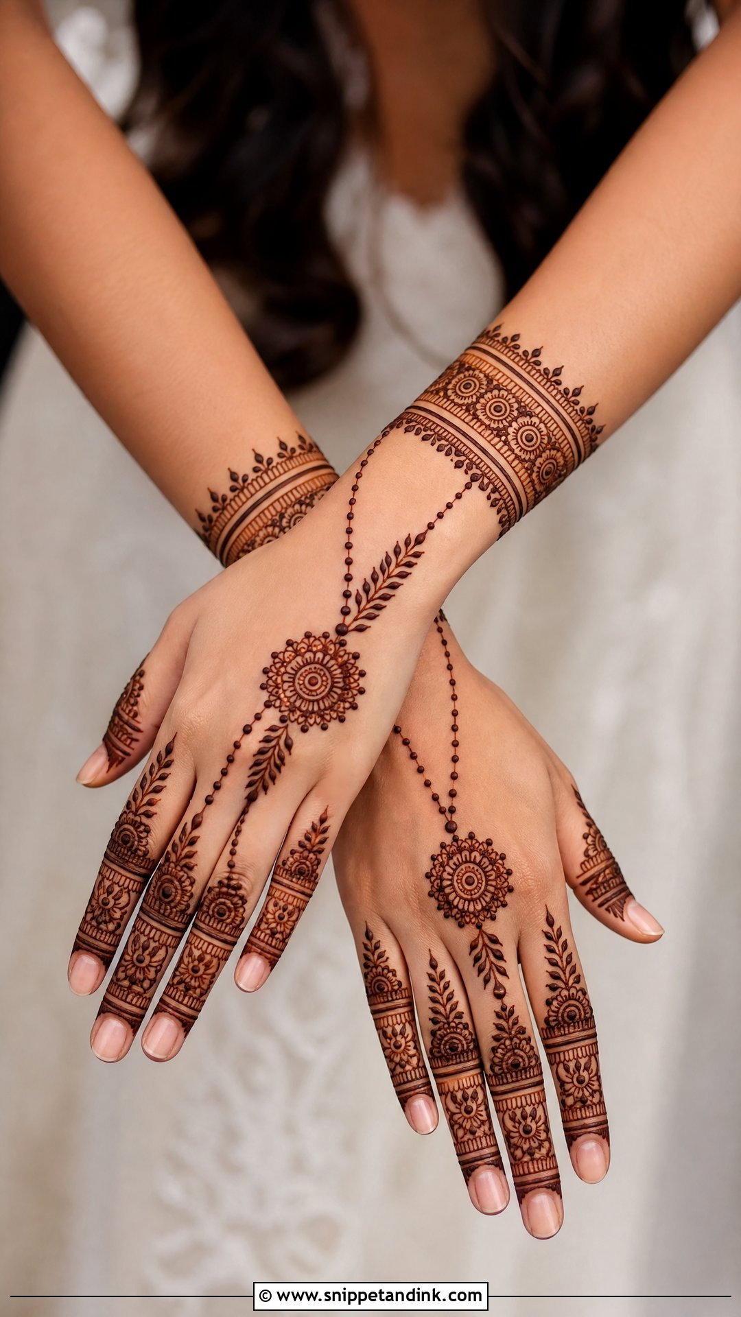 Simple Bracelet Bridal Mehndi Design - Snippet and Ink - 30 Simple Bridal Mehndi Designs