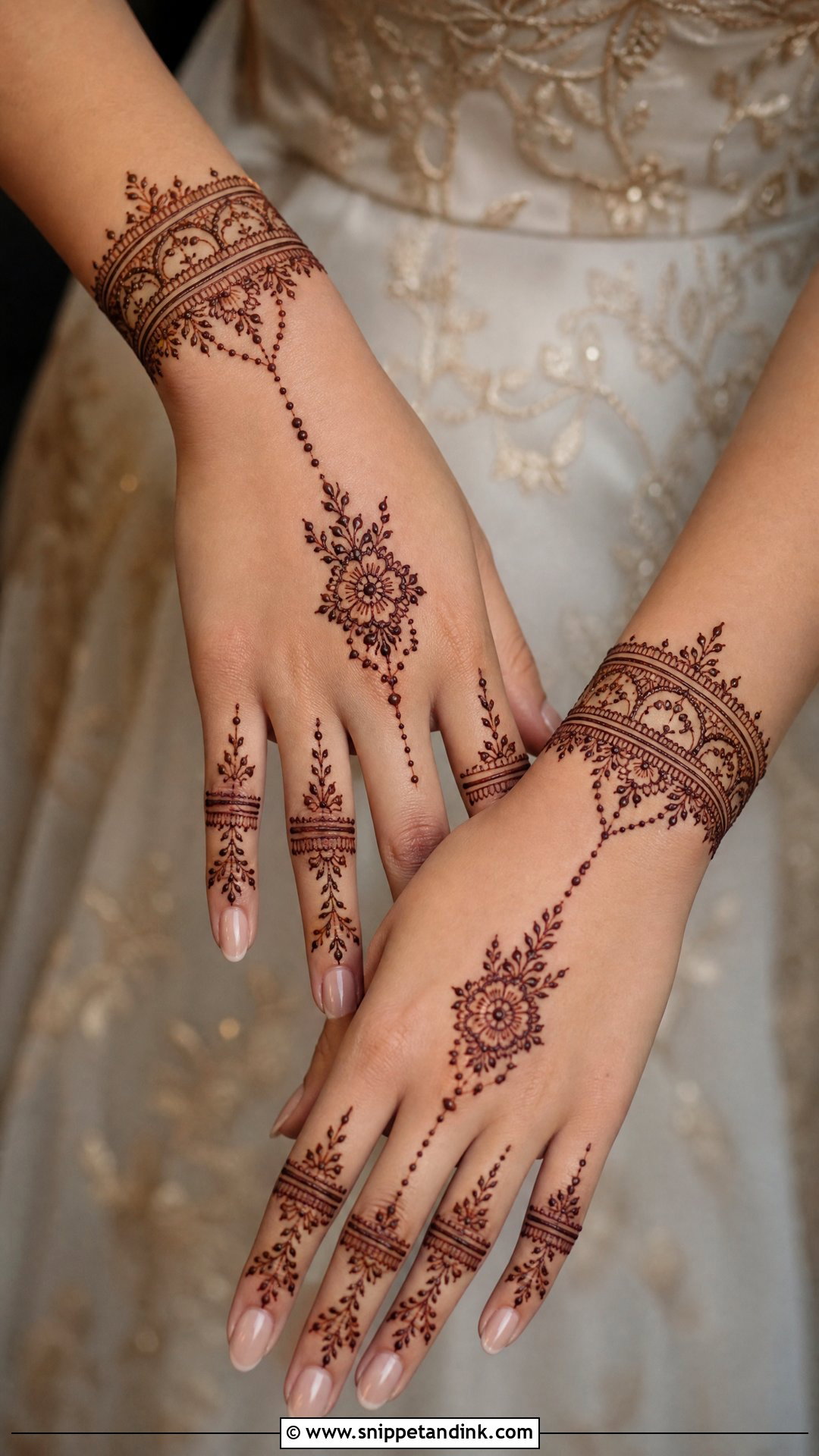 Simple Bracelet Bridal Mehndi - Snippet and Ink - 25 Simple Mehndi Designs for Bride