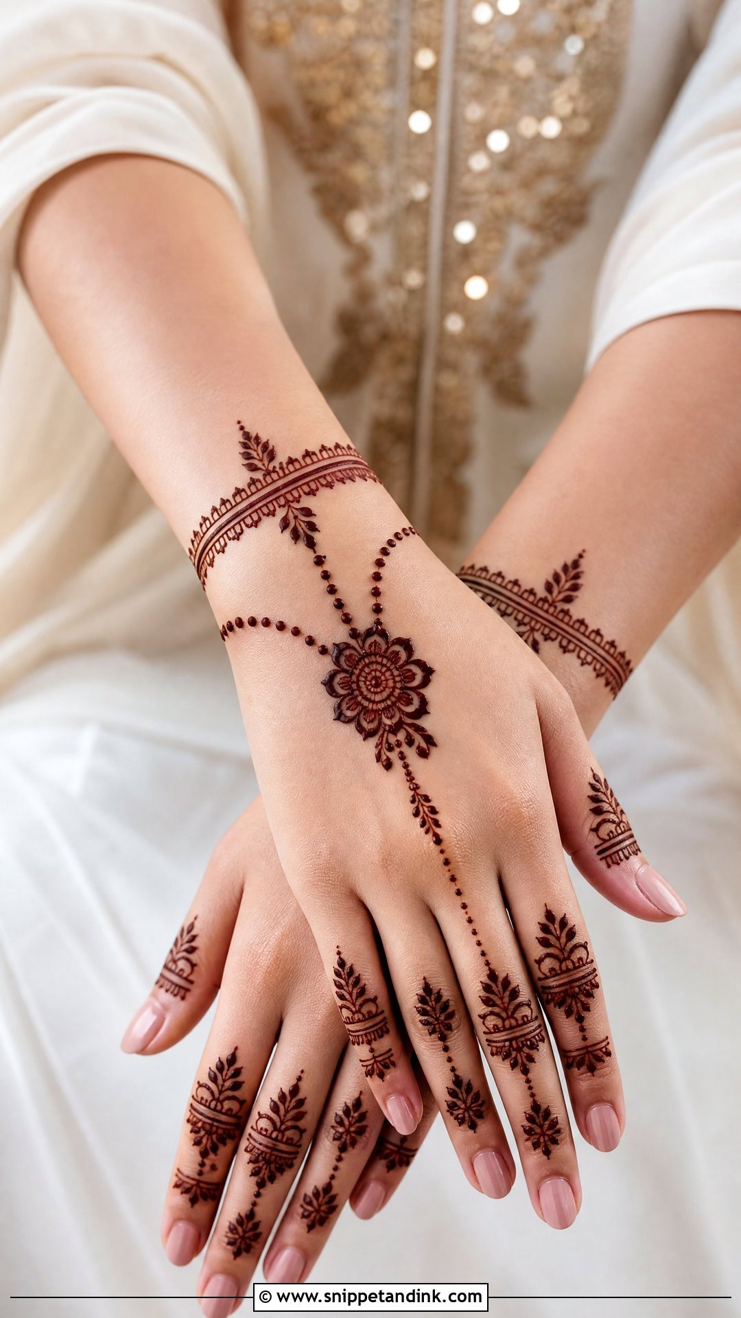 Simple Bracelet Mehndi Design - Snippet and Ink - 30 Simple and Stylish Mehndi Designs
