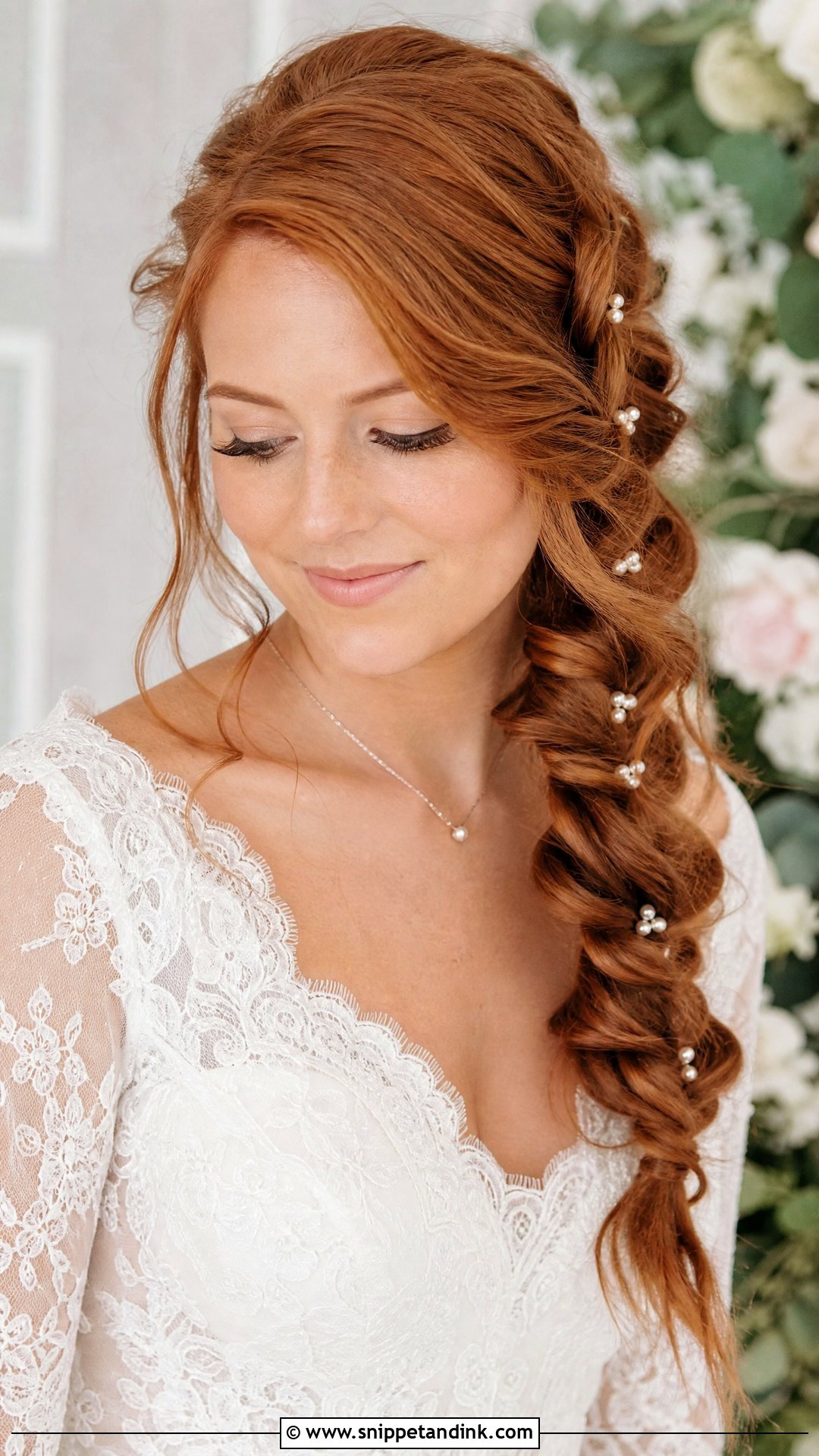 Simple Braid Wedding Hairstyle - Snippet and Ink - 15 Cute Simple Wedding Hairstyles